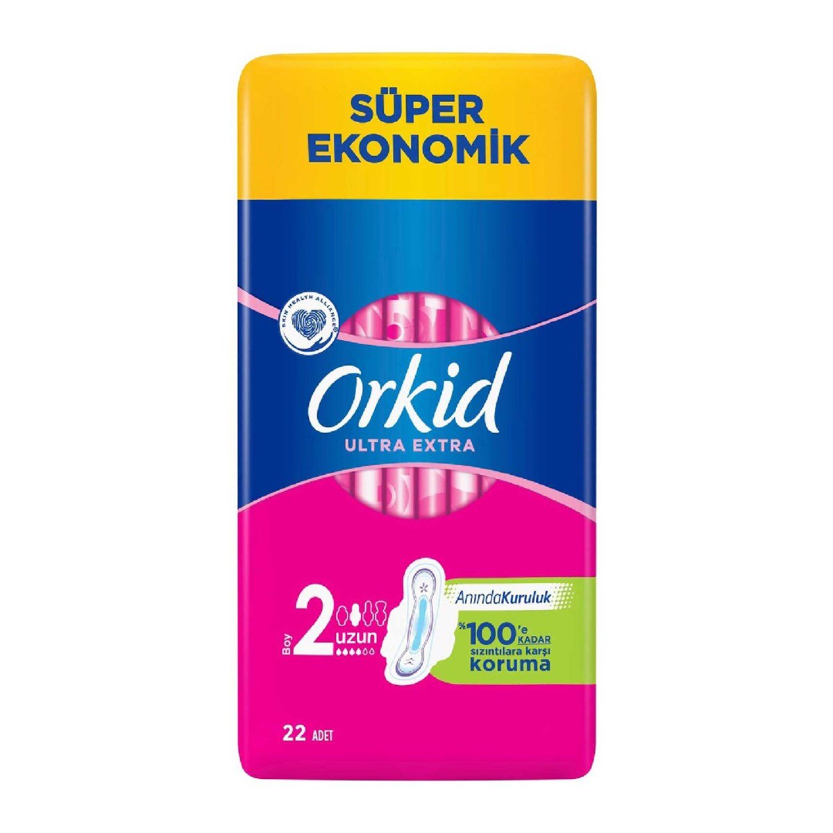 Orkid Ultra Extra Hijyenik Ped Uzun 22'li