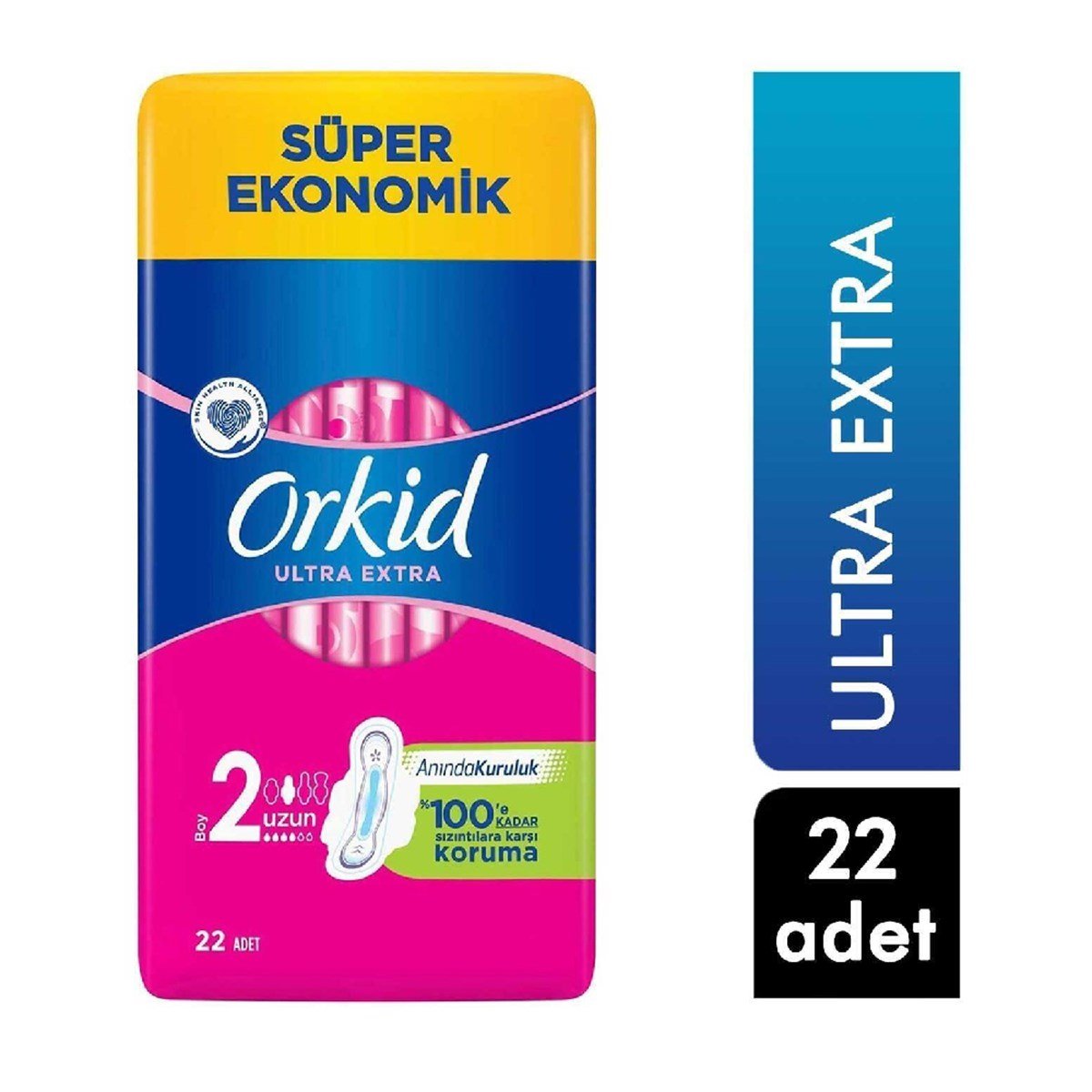 Orkid Ultra Extra Hijyenik Ped Uzun 22'li