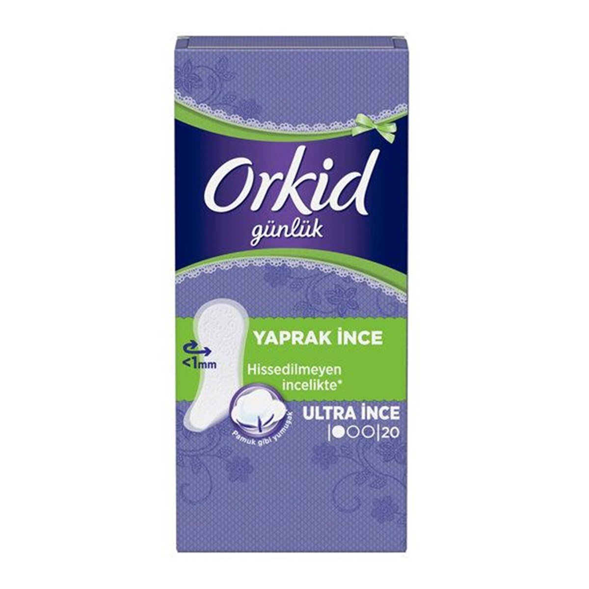 Orkid Yaprak Günlük Ped Ultra İnce 20'li / 1mm