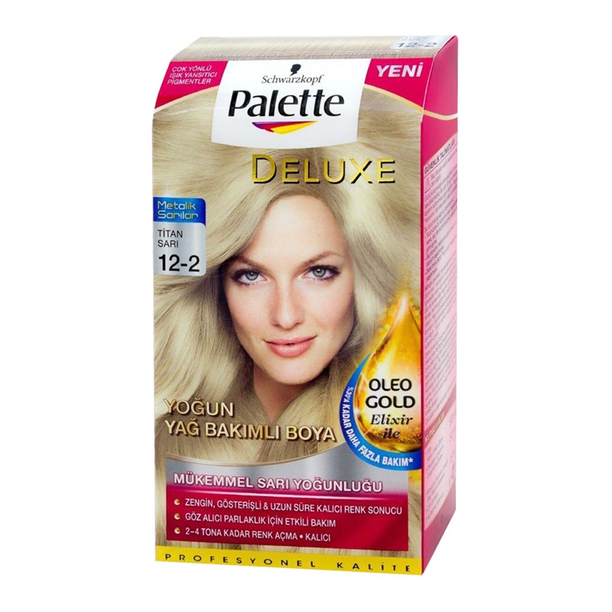 Palette Deluxe Metalik Sarılar-Titan Sarı 12-2