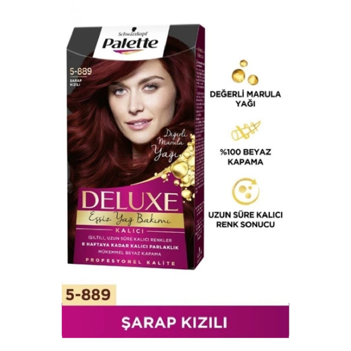 Palette Deluxe Set Boya Şarap Kırmızısı 5-889