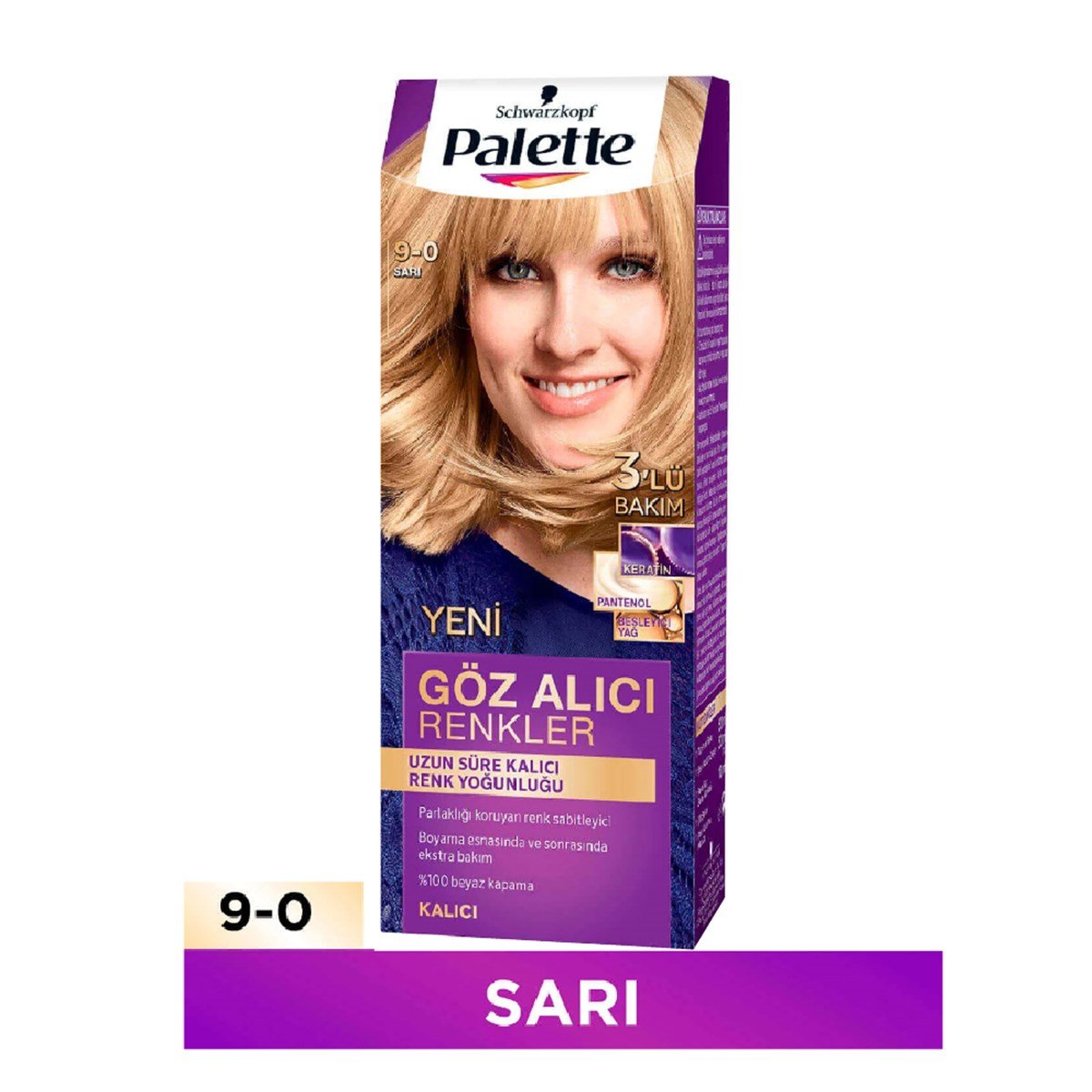 Palette Göz Alıcı Renkler Set Boya Sarı 9-0 