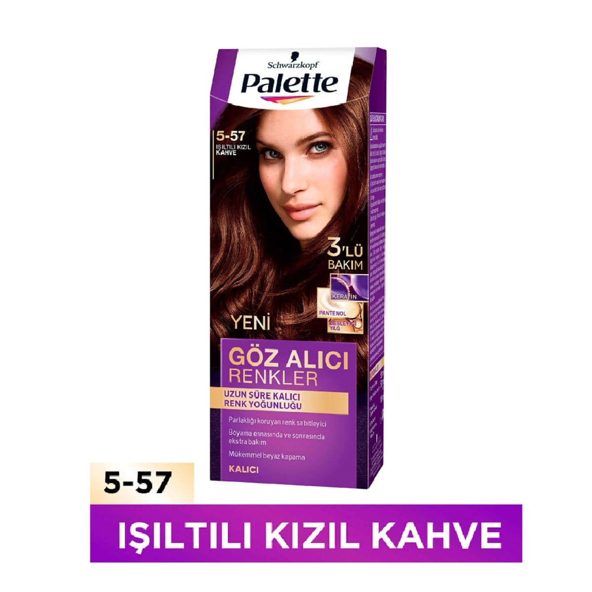 Palette Yoğun Göz Alıcı Renkler Set Boya Işıltılı Kızıl Kahve  5-57 