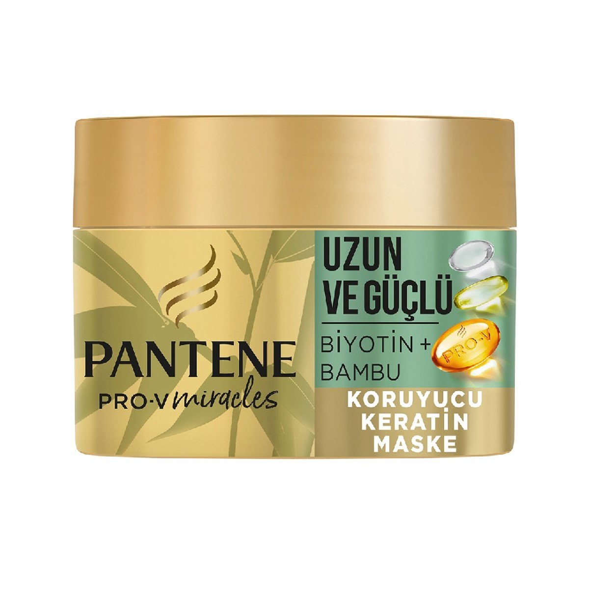 Pantene Saç Maskesi Pro-V Miracles Uzun ve Güçlü Biyotin+Bambu Koruyucu ve Keratin 160ml