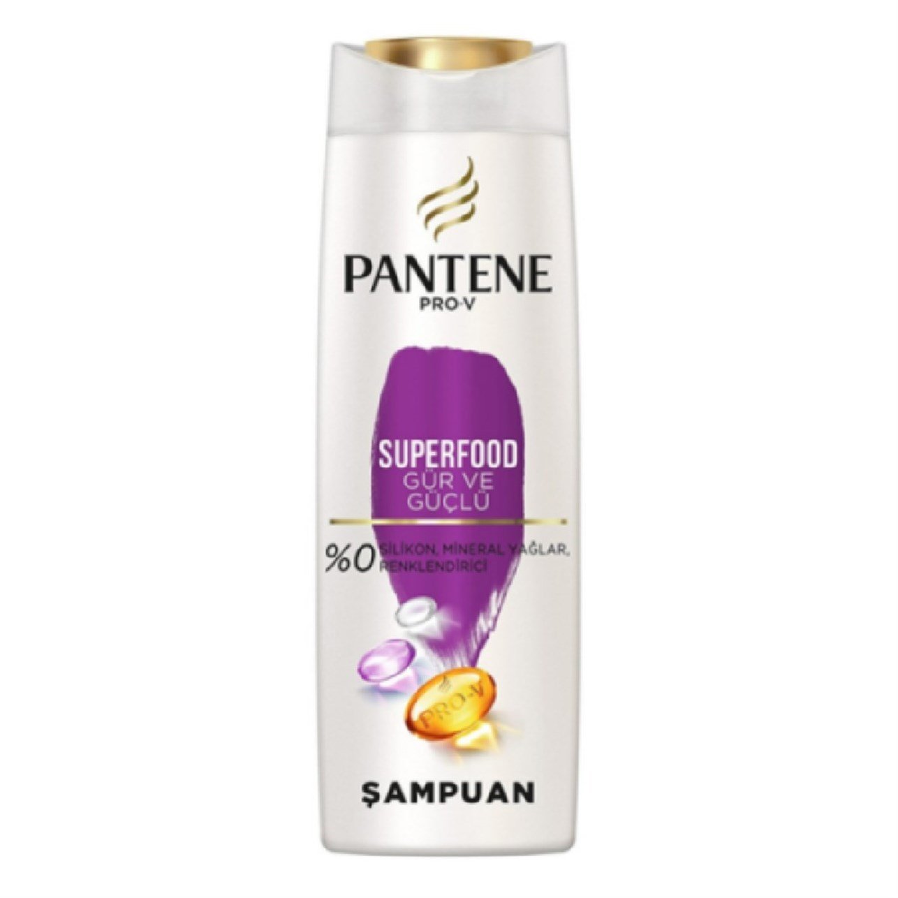 Pantene Şampuan Superfoof Gür ve Güçlü Zayıf ve İnce Saçlar 350ml