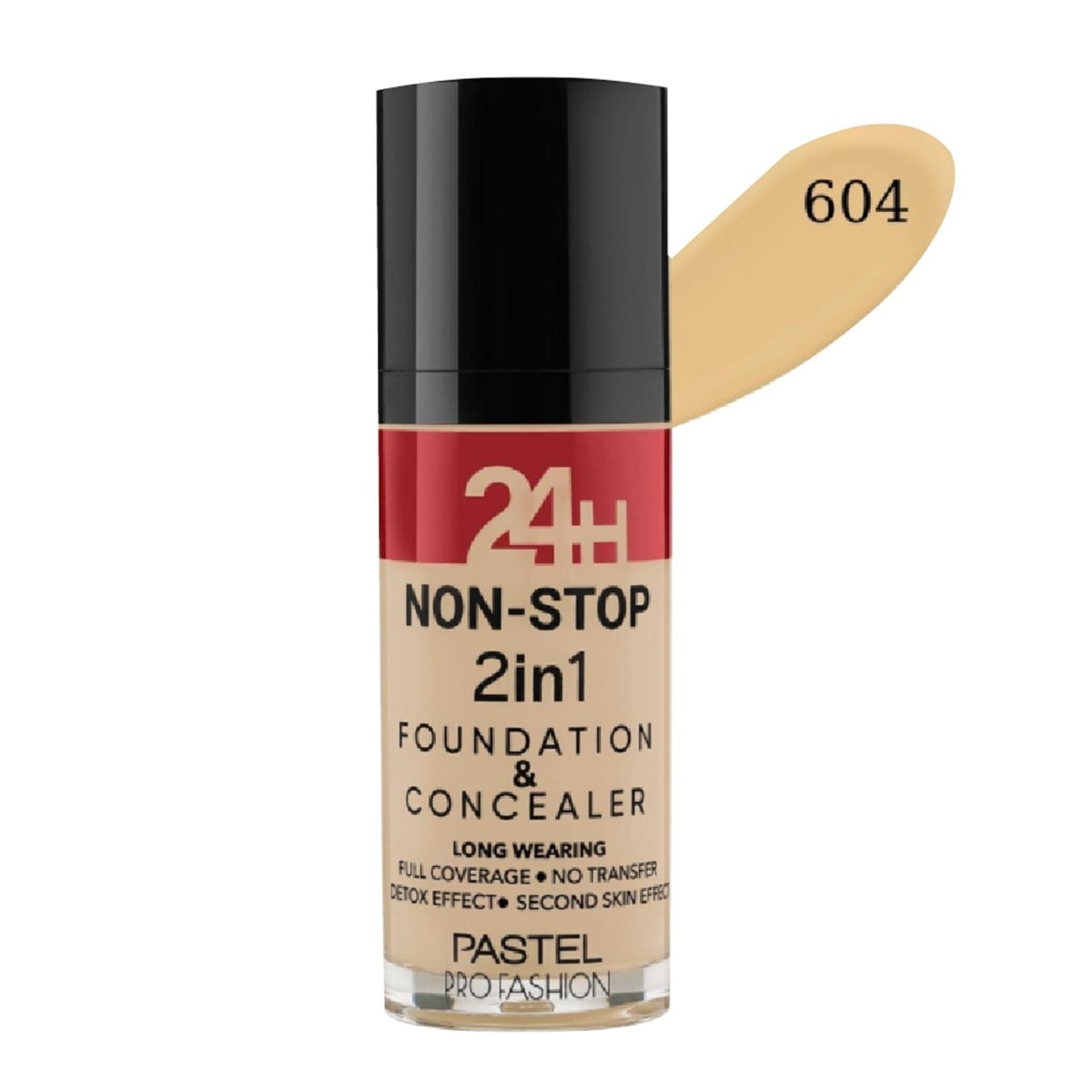Pastel Profashion 24H Non-Stop 2in1 Fondöten & Kapatıcı Vanilla No:604