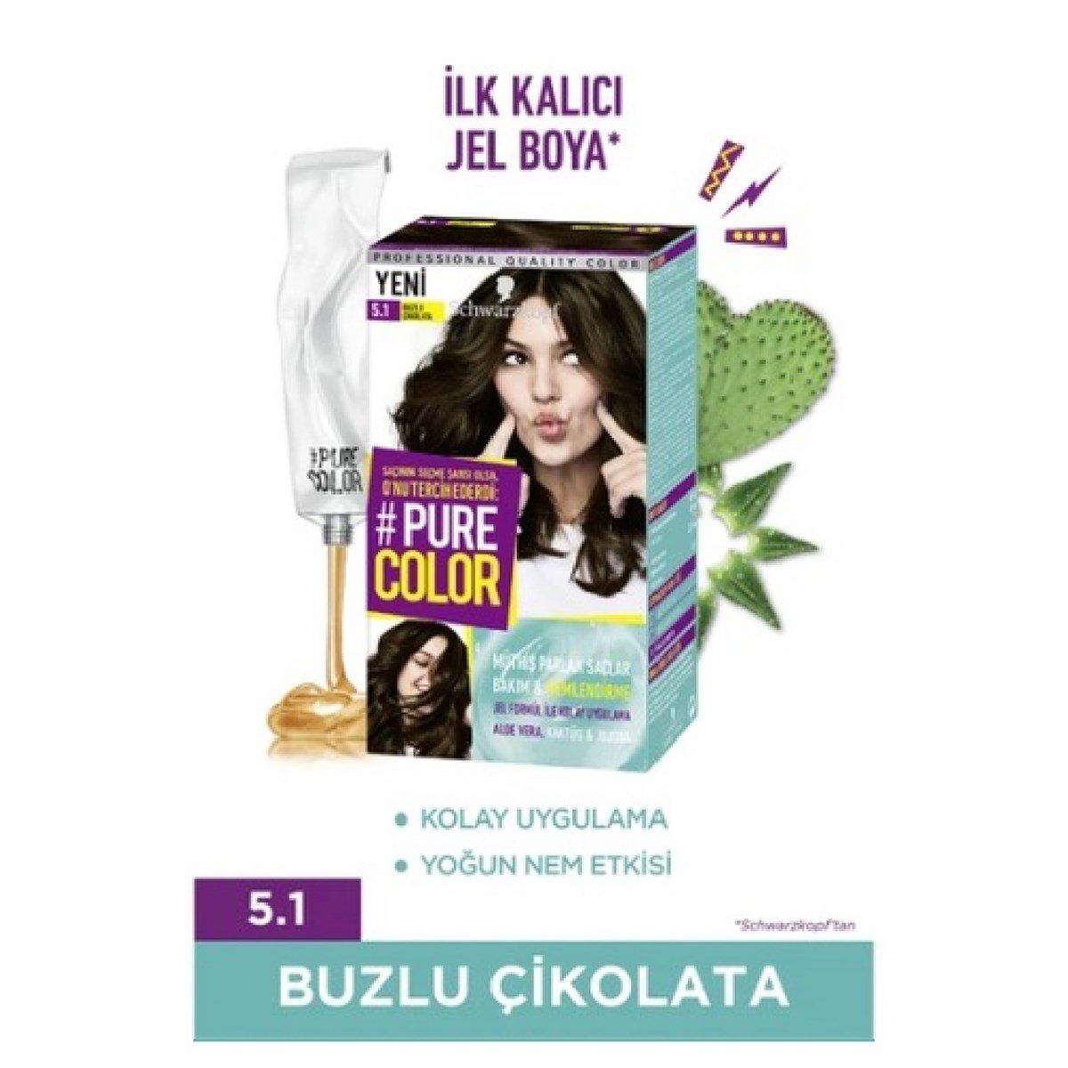 Pure Color Set Saç Boyası 5 .1 Buzlu Çikolata