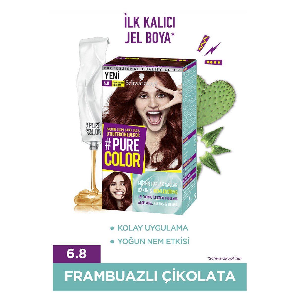 Pure Color Set Saç Boyası 6.8 Frambuazlı Çikolata