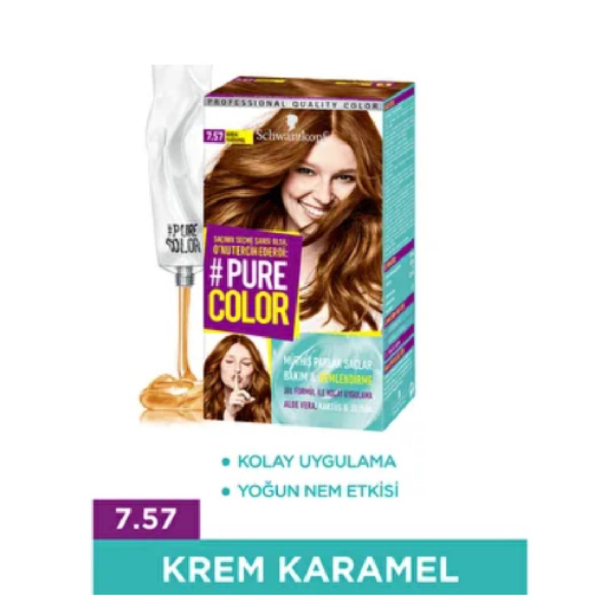 Pure Color Set Saç Boyası 7.57 Krem Karamel