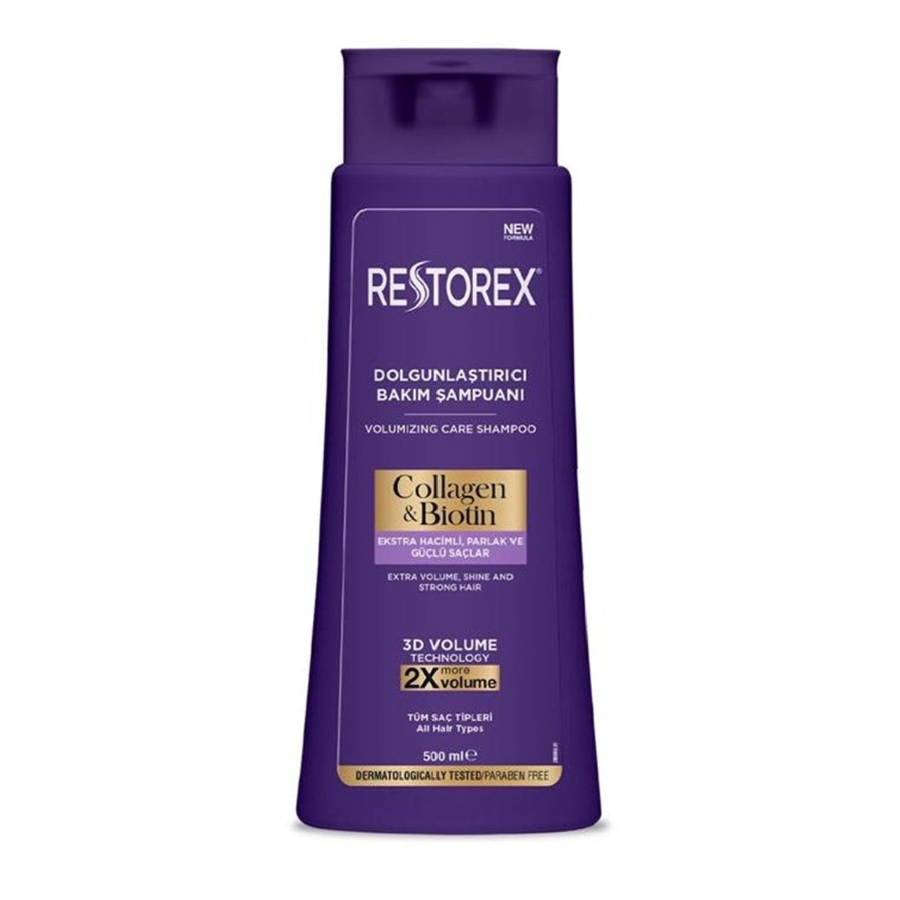 Restorex Collagen & Biotin Dolgunlaştırıcı Bakım Şampuanı 500 ml