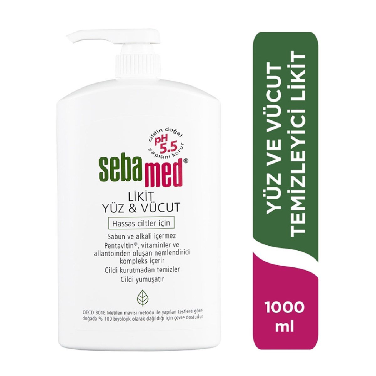 Sebamed Yüz&Vücut Likit Hassas Ciltler İçin 1000 ml 