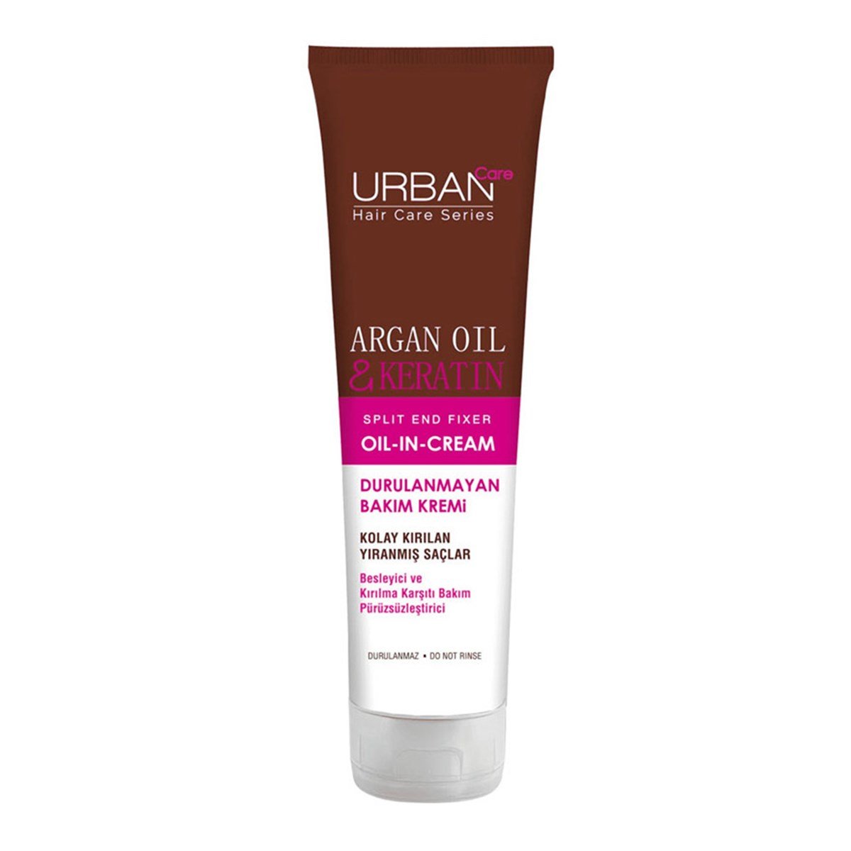 Urban Care Argan Yağı ve Keratin İçeren Kırılma Karşıtı ve Pürüzsüzleştirici Durulanmayan Saç Bakım Kremi 150ml