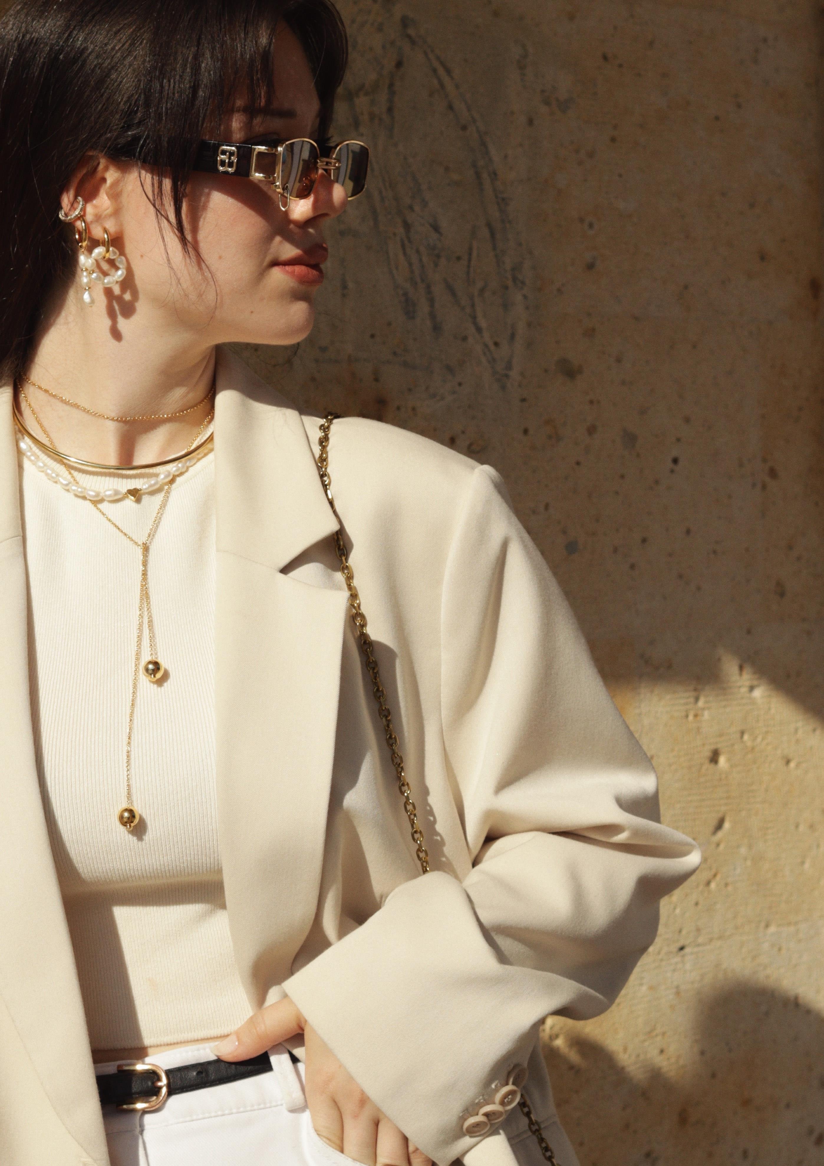 Perle Kalpli İnci Kolye