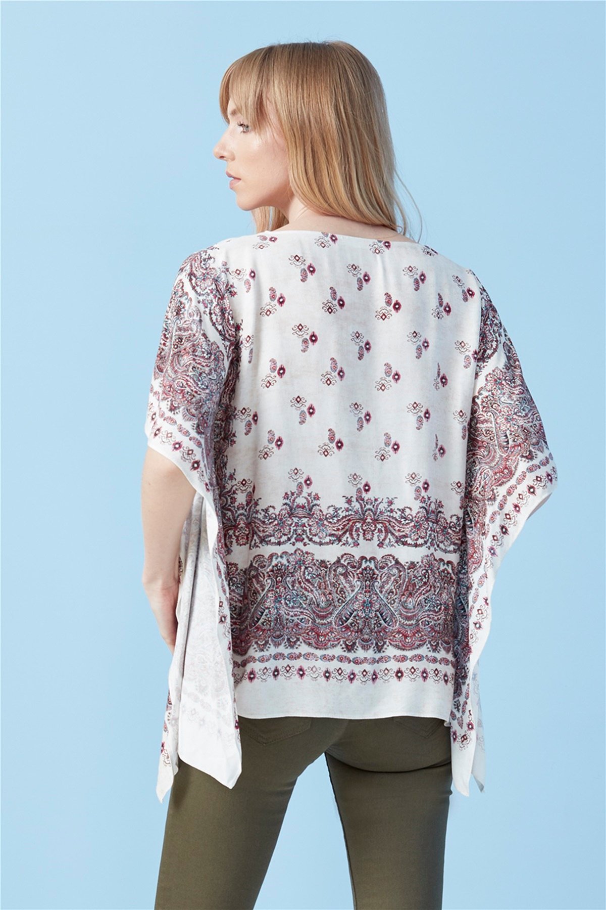 Bluz Pano Desenli