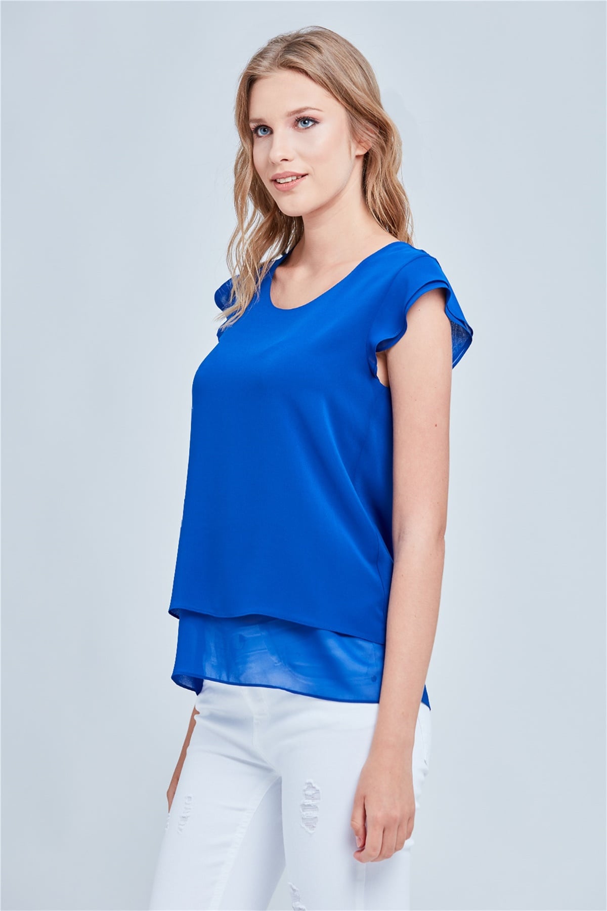 Bluz Saks Mavi / Sax Blue