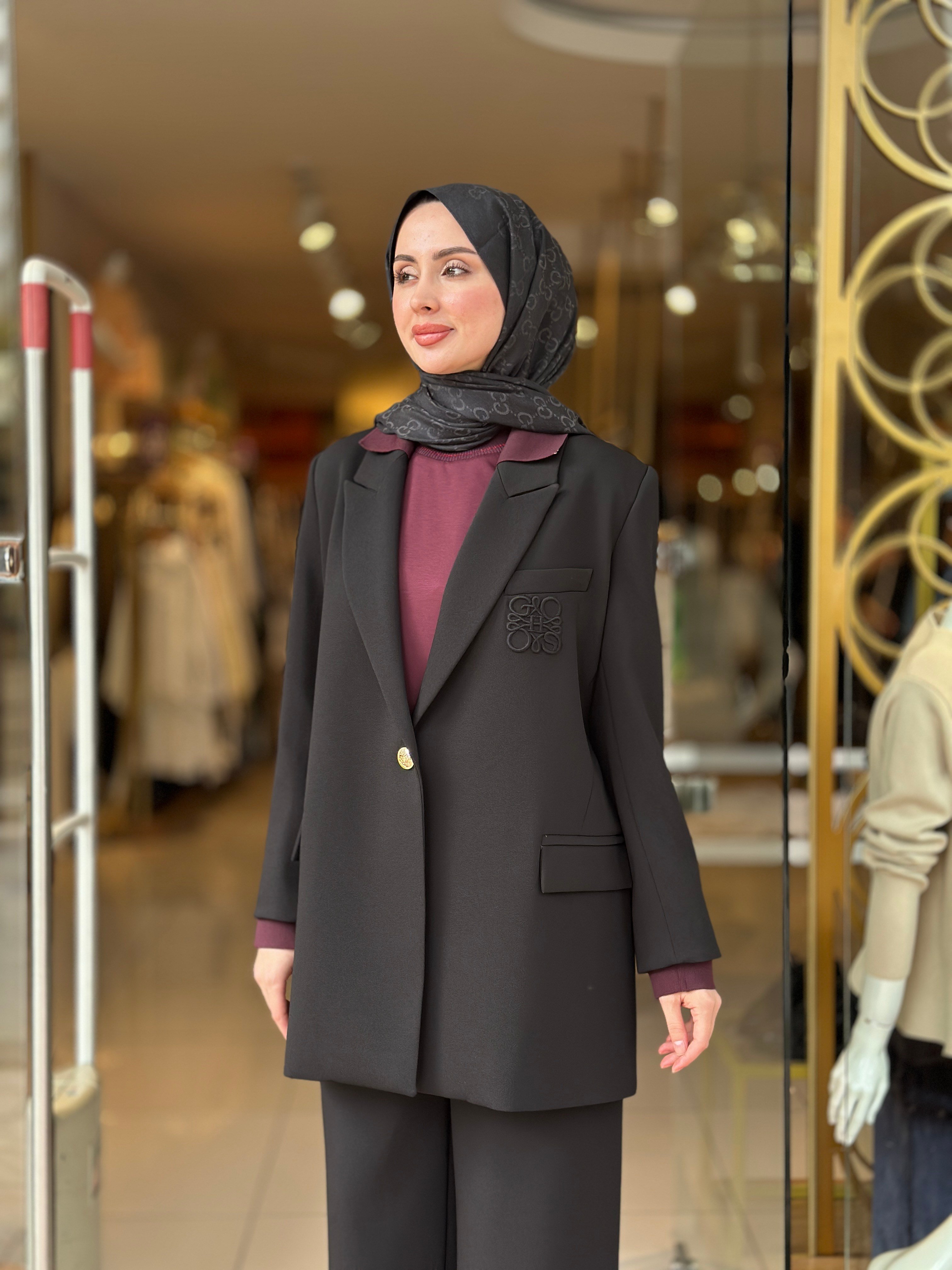 Blazer Ceket Takım - Siyah