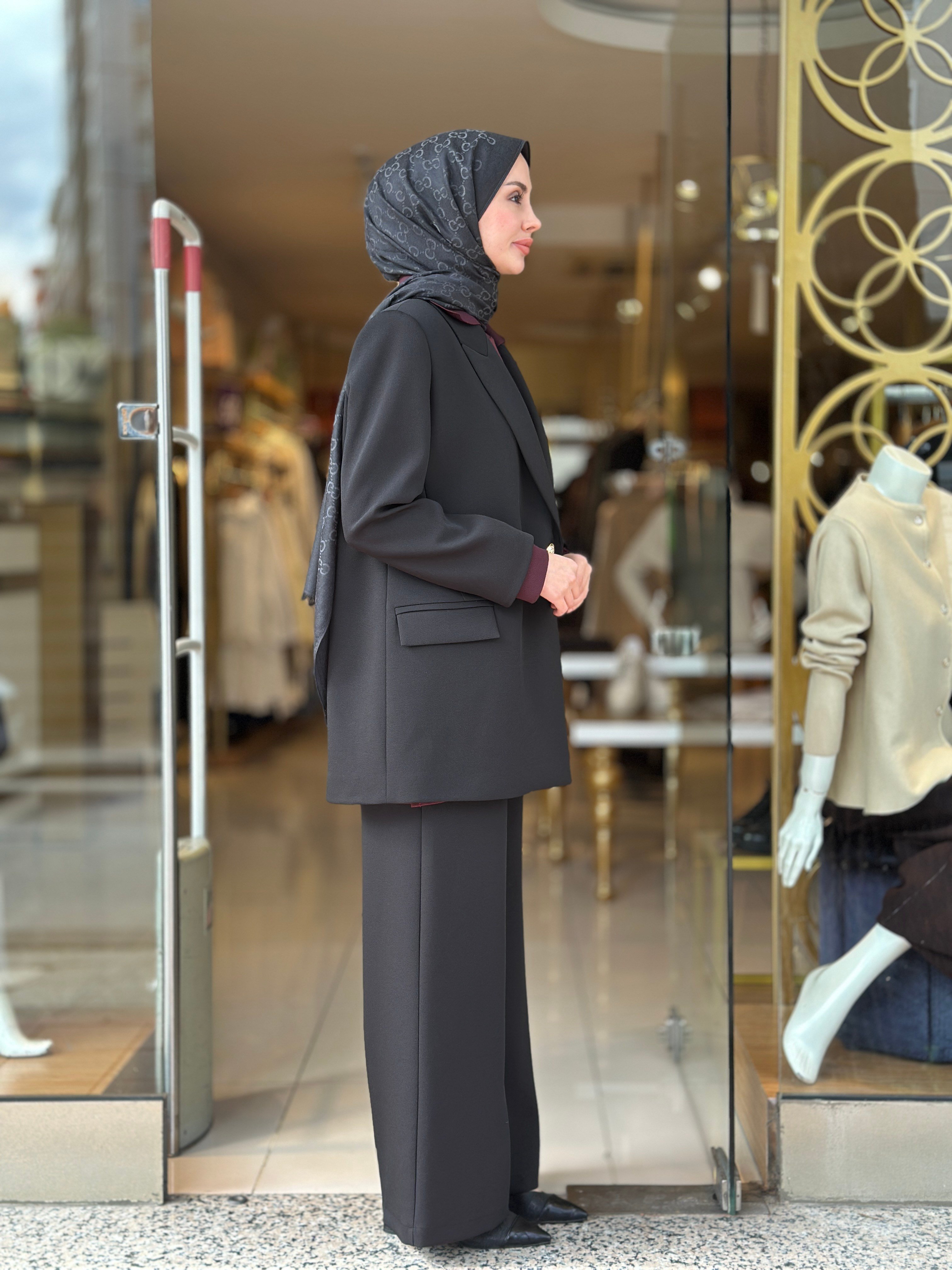 Blazer Ceket Takım - Siyah