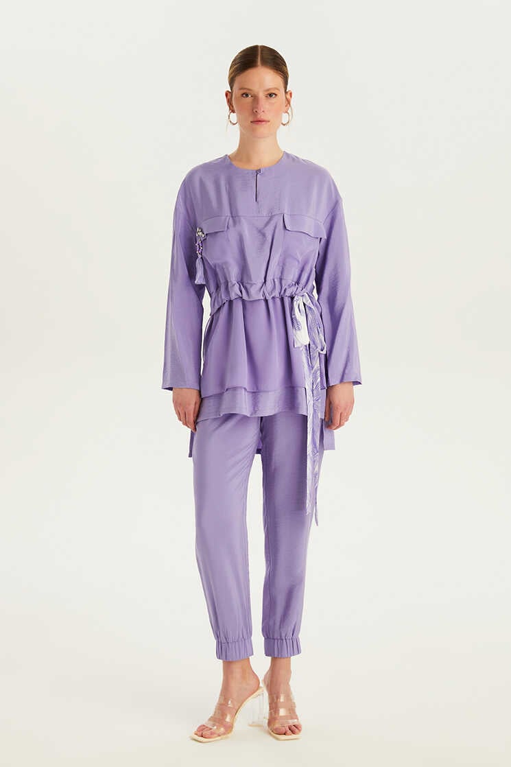 Cepli Relax Fit Bluz - Lila