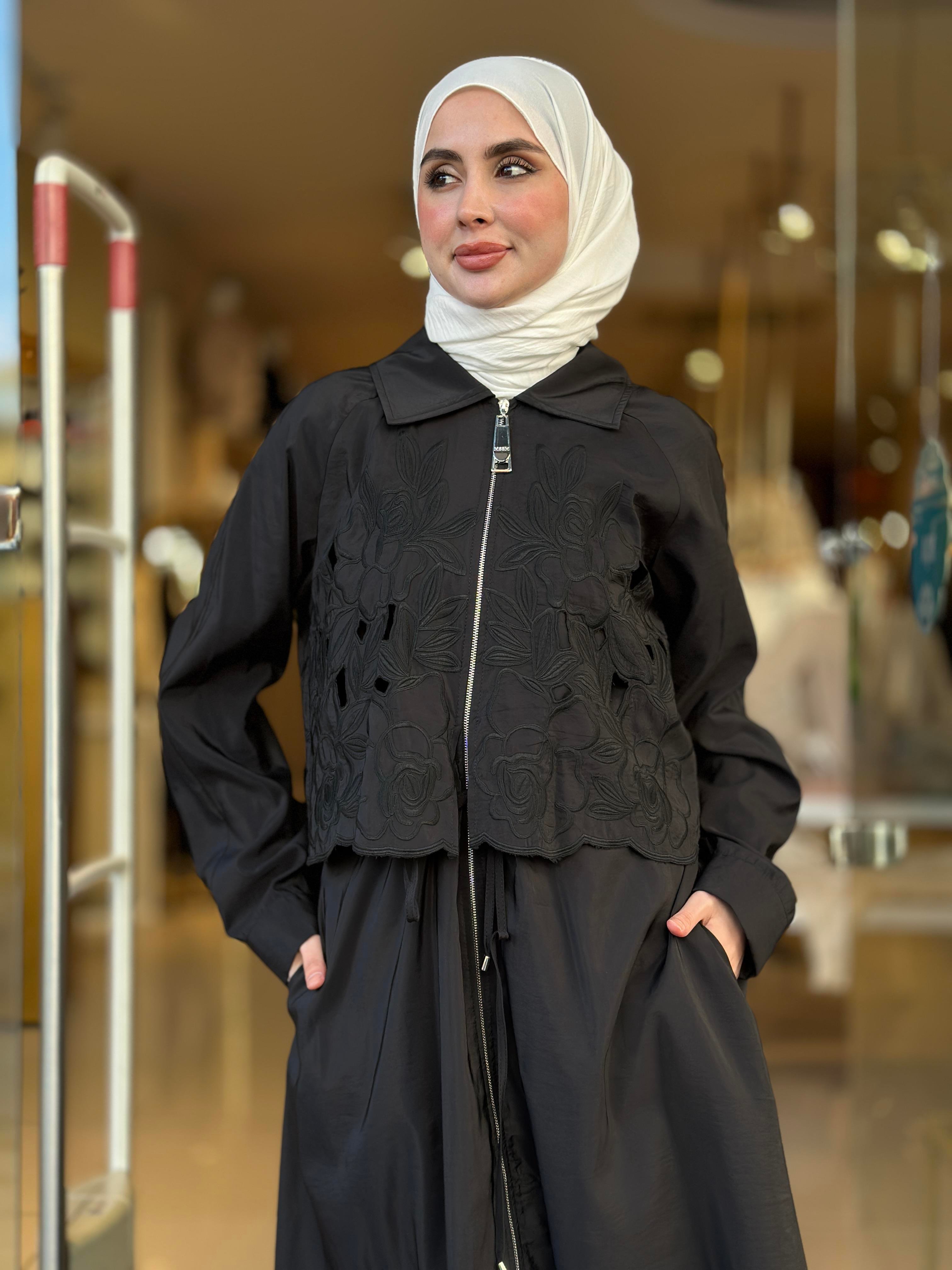 Grace Cut Elbise - Siyah