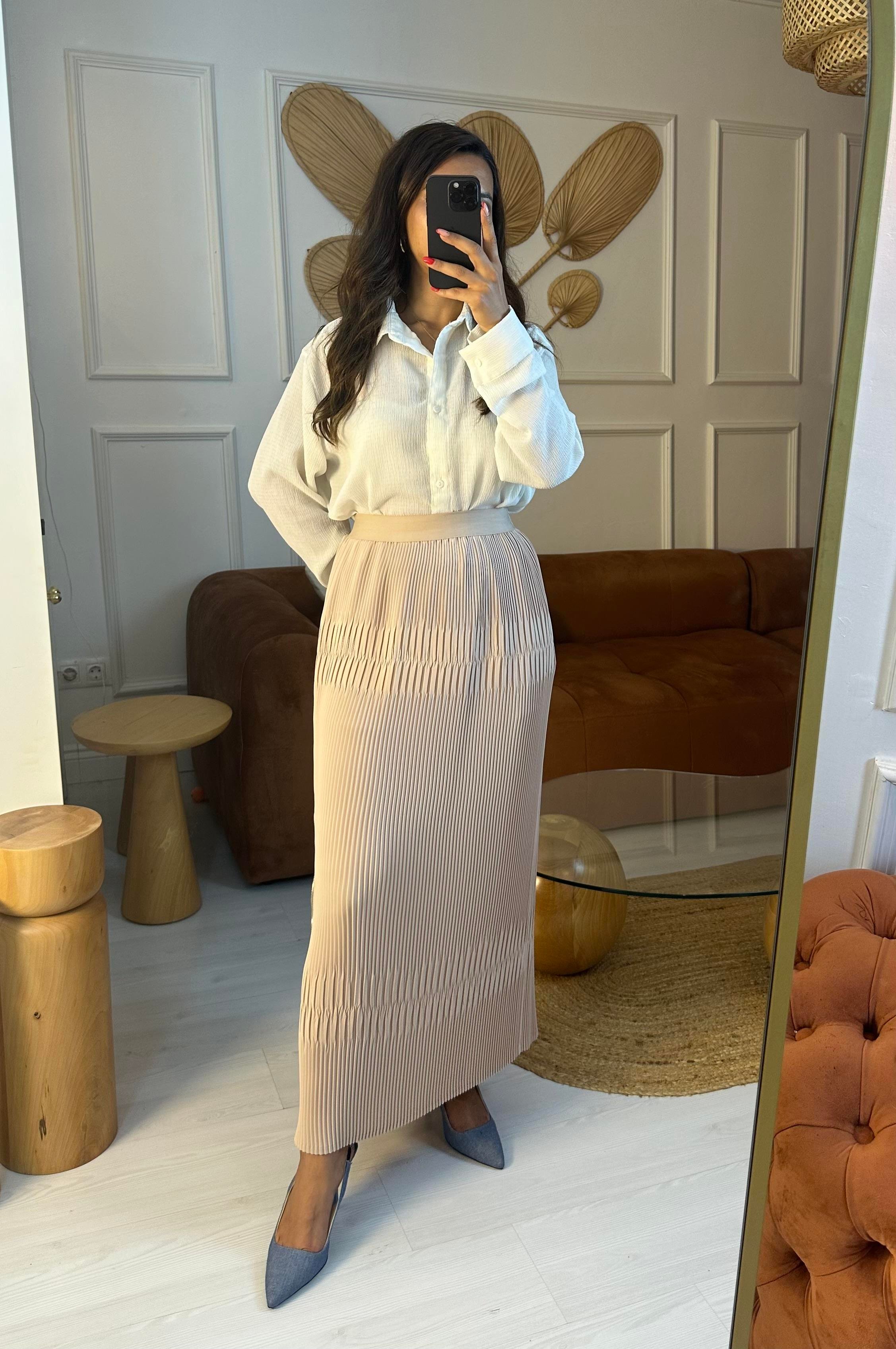 MİSSWHENCE 35901 PİLİSELİ ETEK-Taş