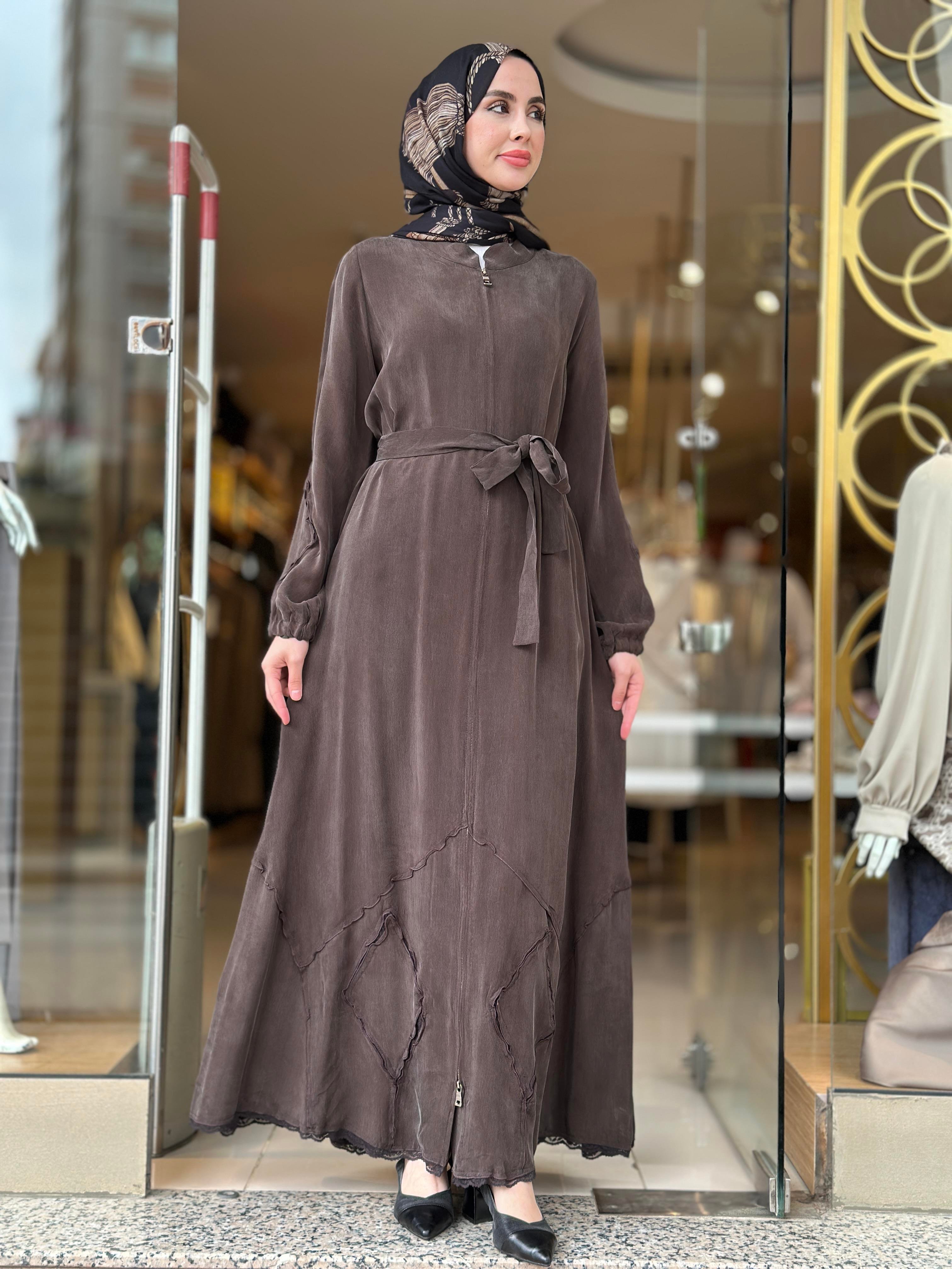 MissWhence Patch Detay Cupra Ferace - Kahverengi 