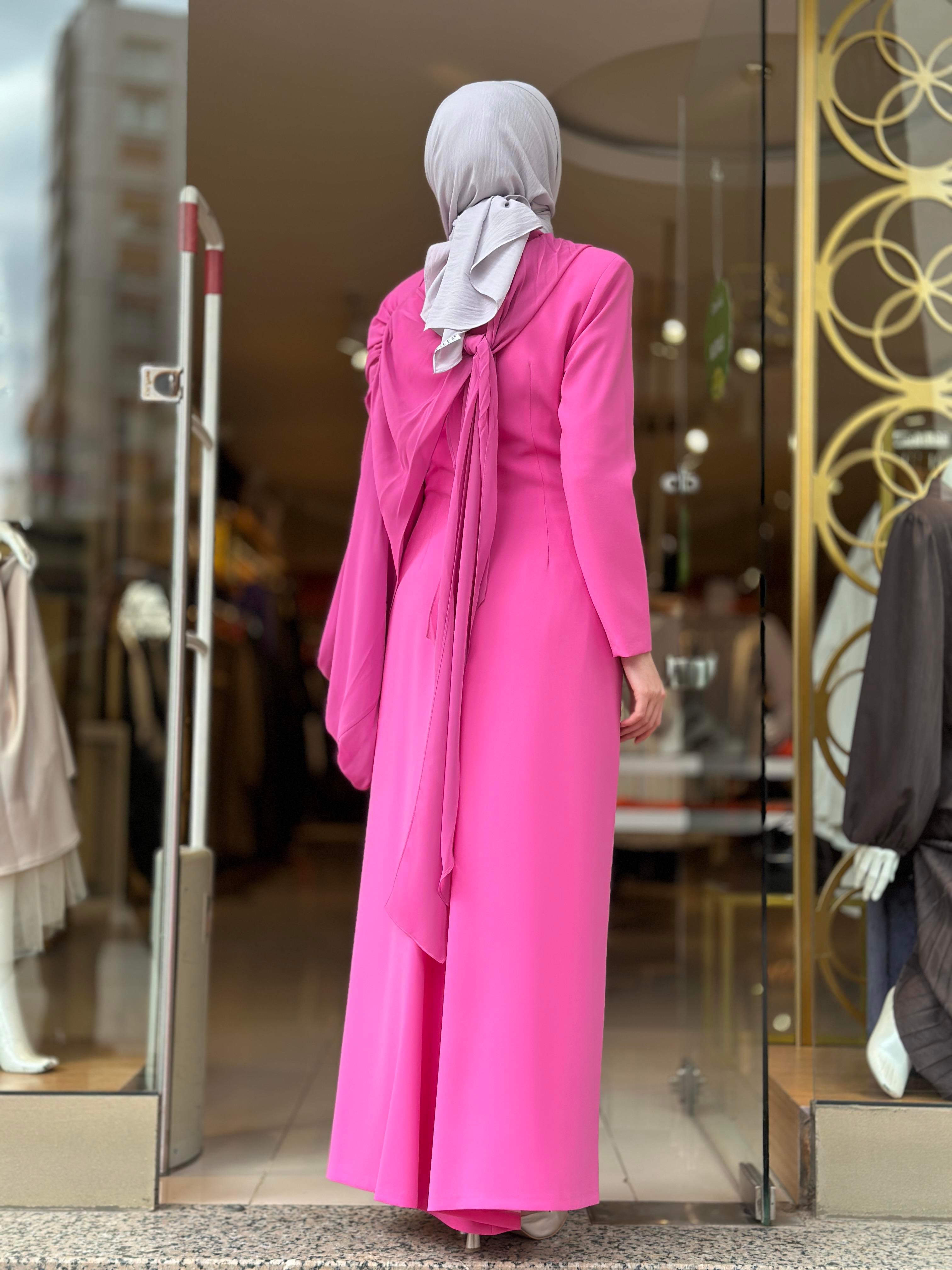 Peony Elbise - Pembe