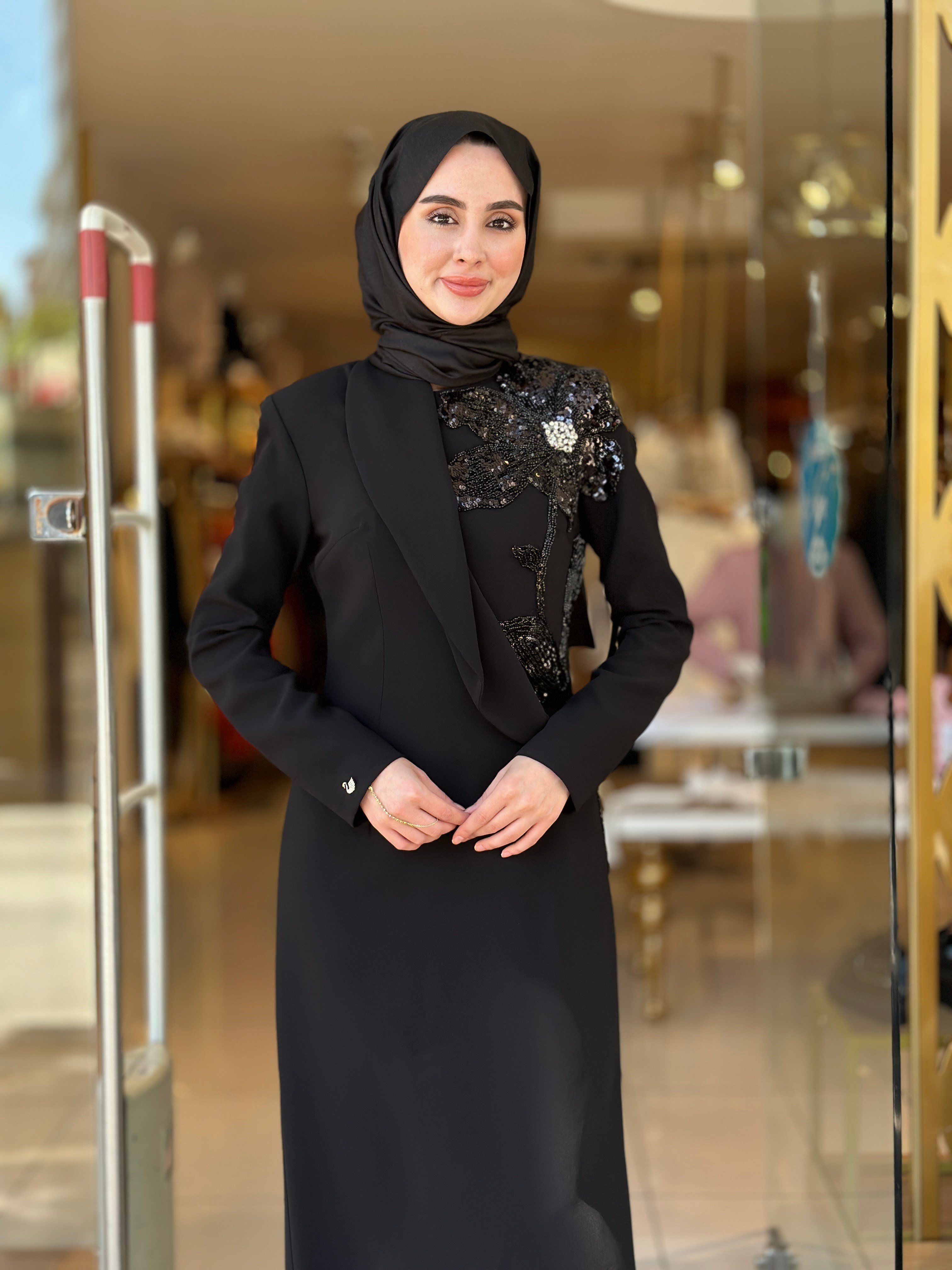 Senna Design Livia Elbise - Siyah 