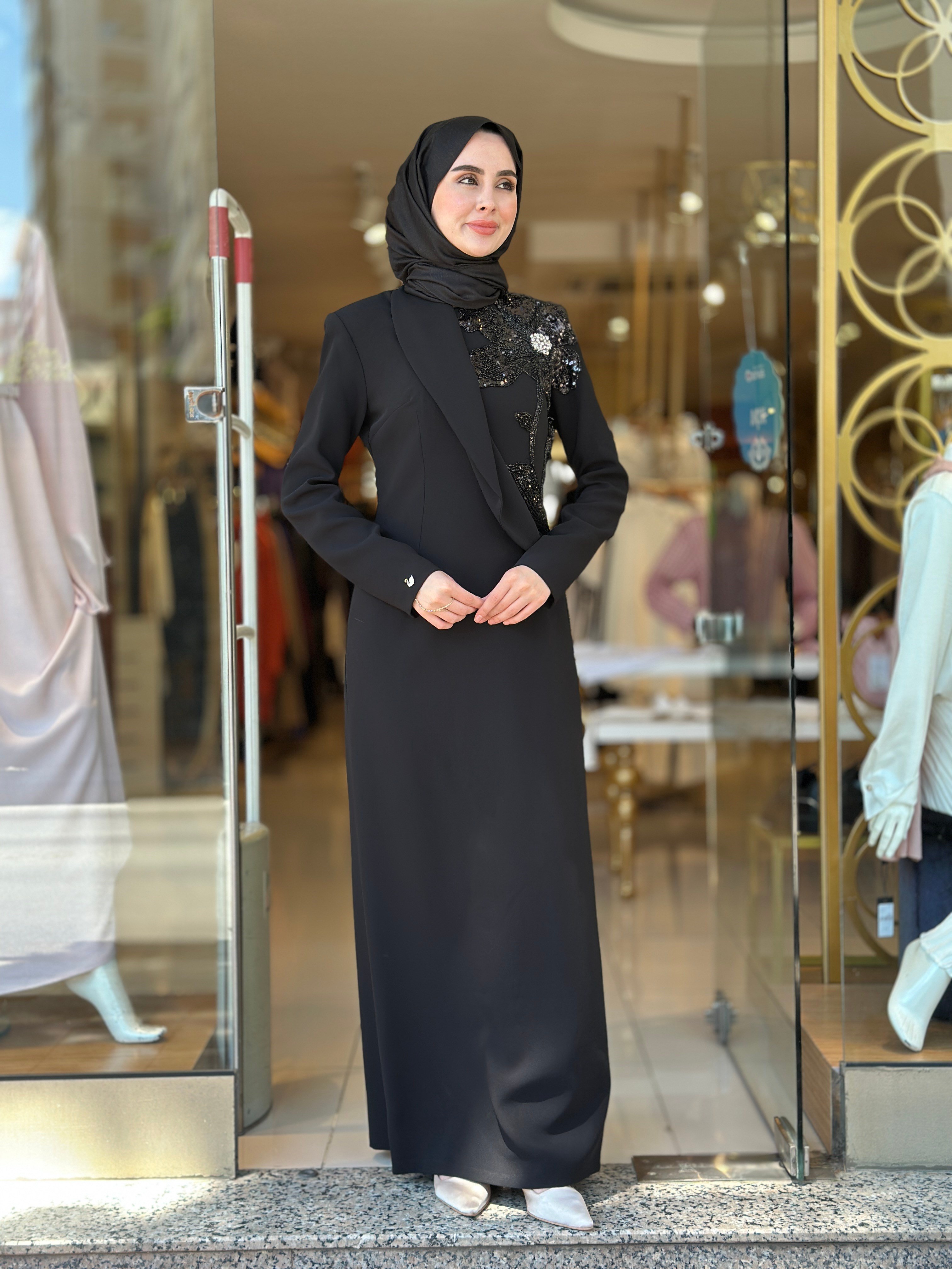 Senna Design Livia Elbise - Siyah 