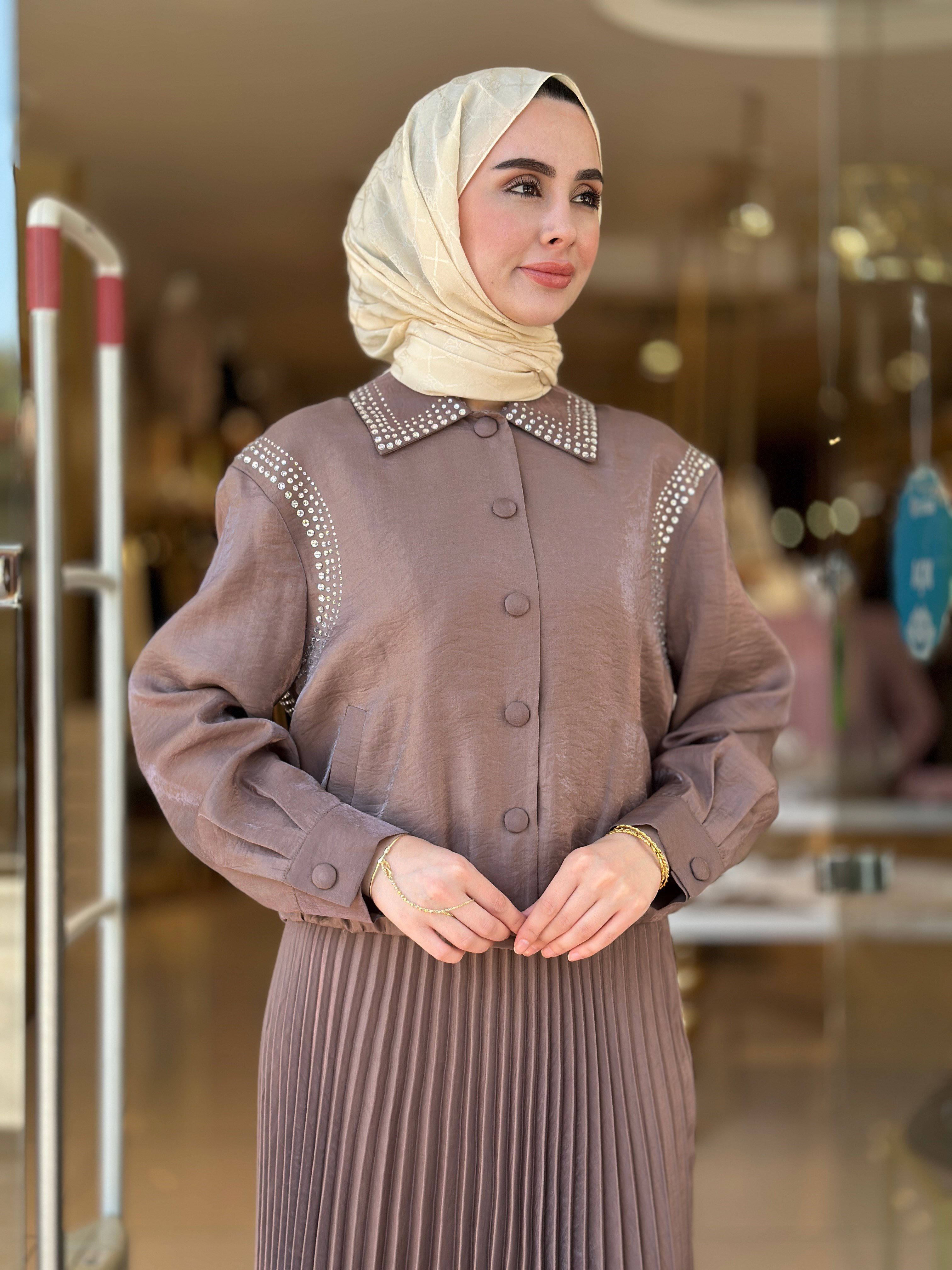 Senna Design Shine Takım - Kahverengi