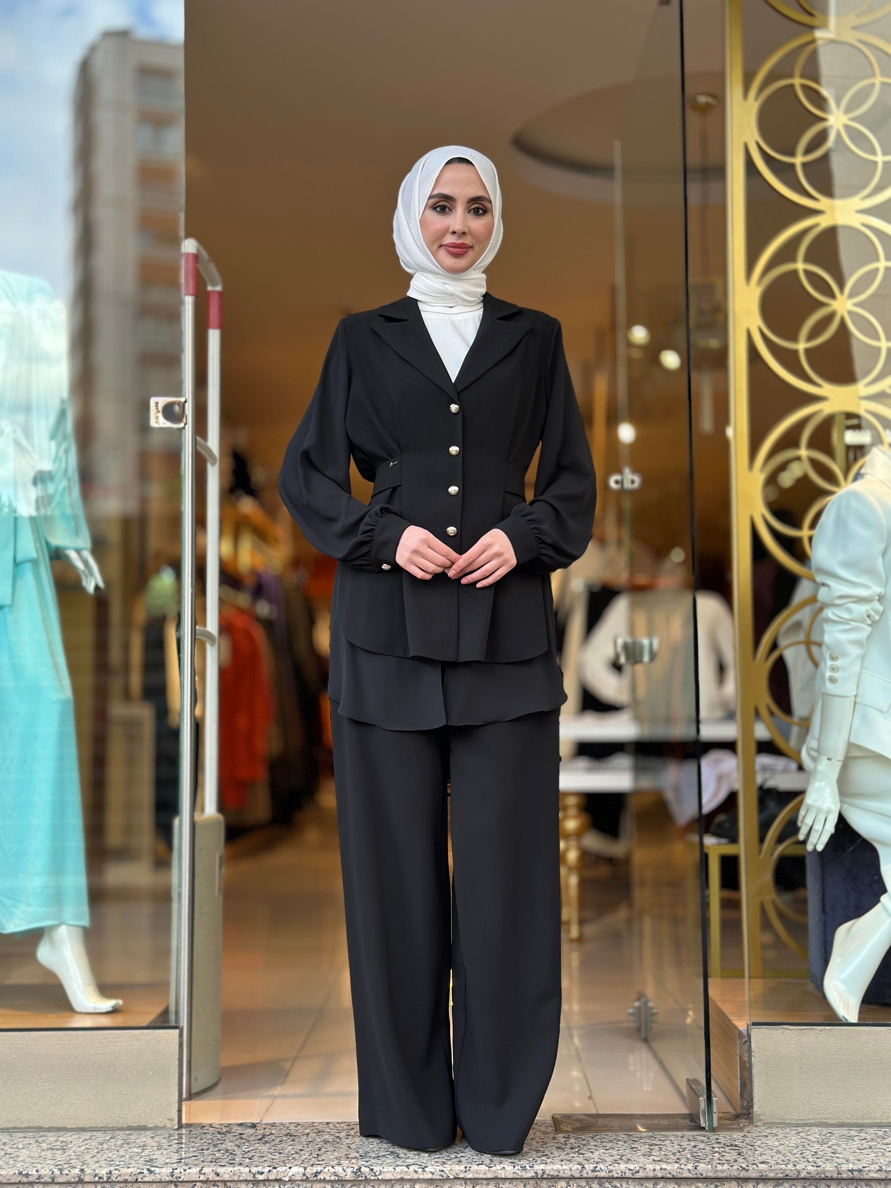 Senna Freja Takım - Siyah 