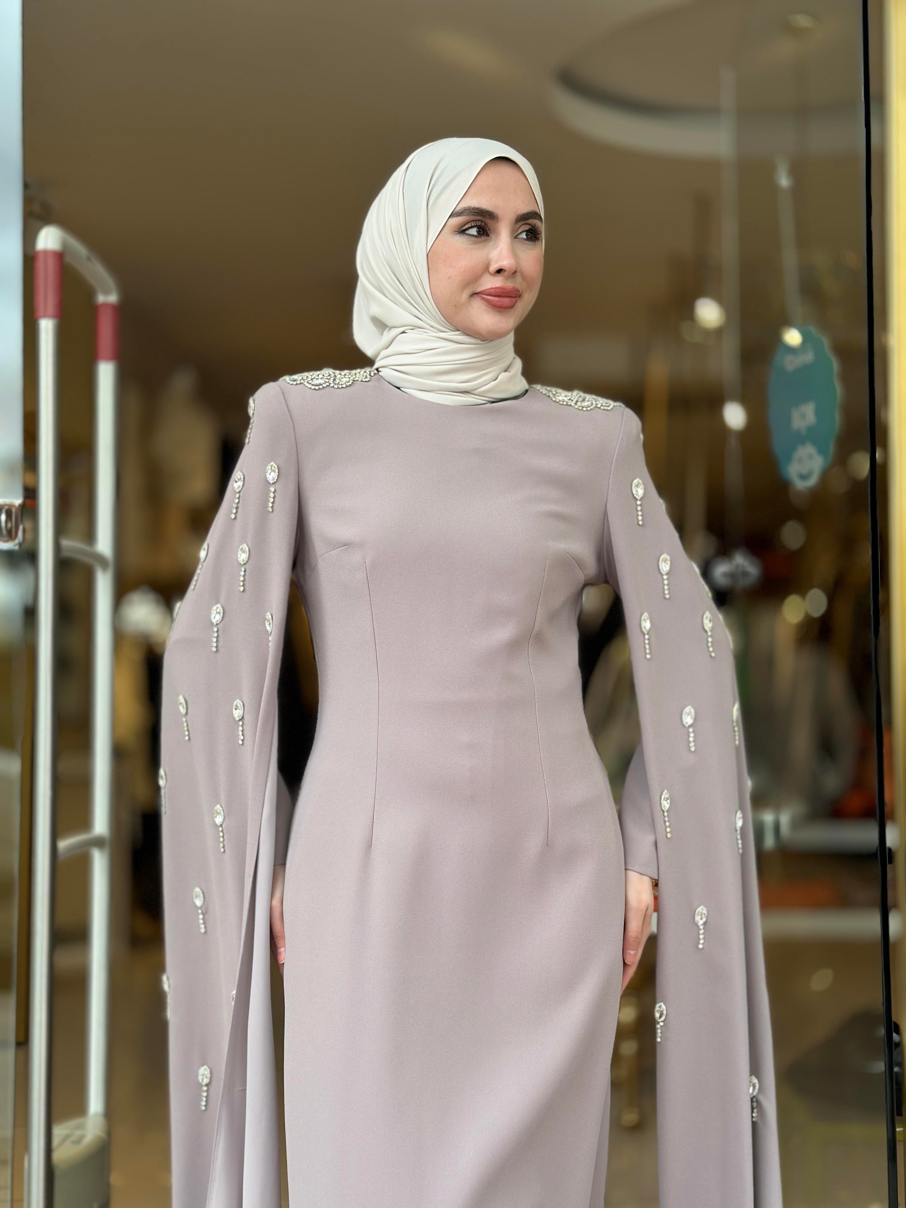 Senna Infınıty Elbise - Taş