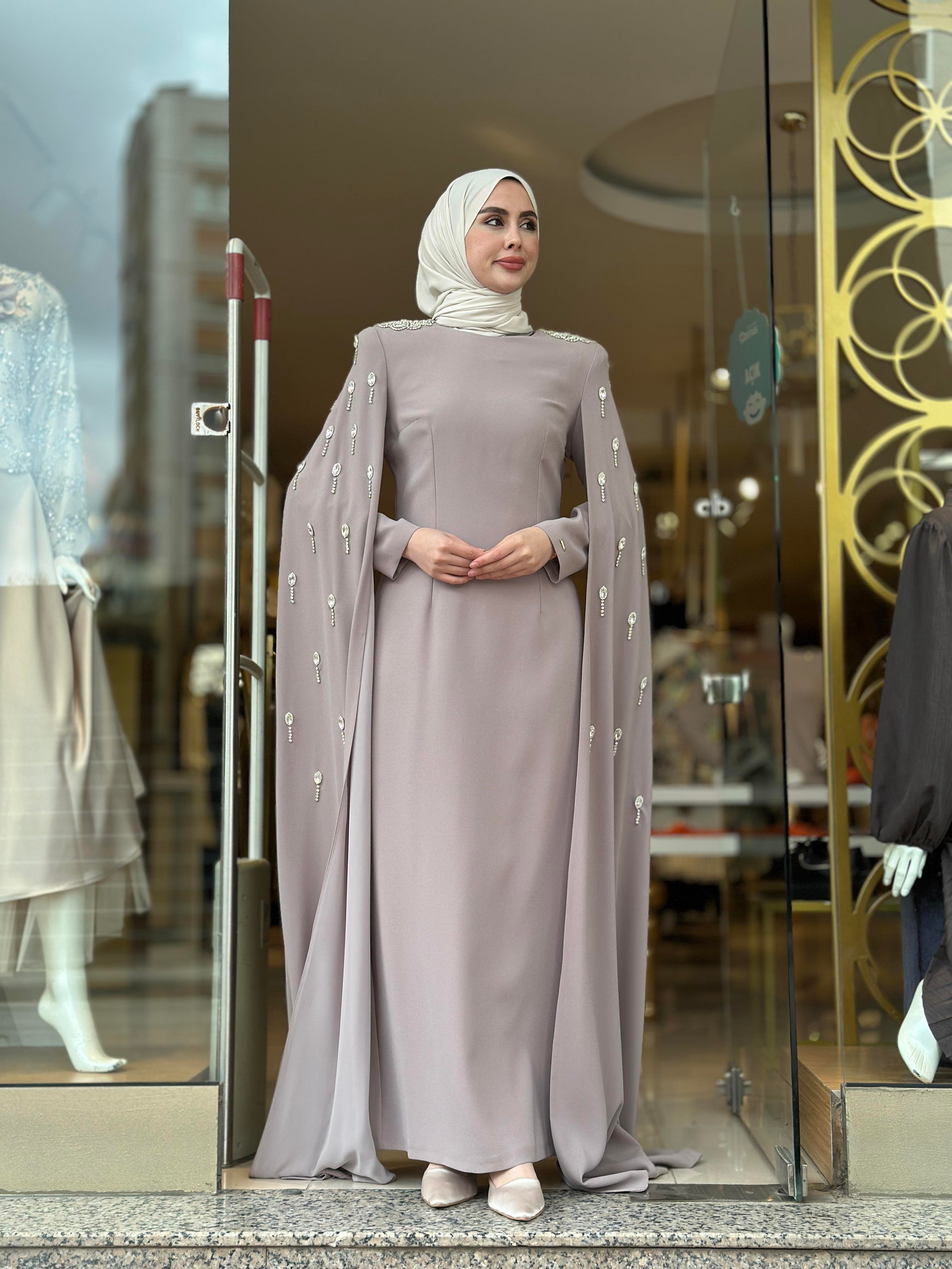 Senna Infınıty Elbise - Taş