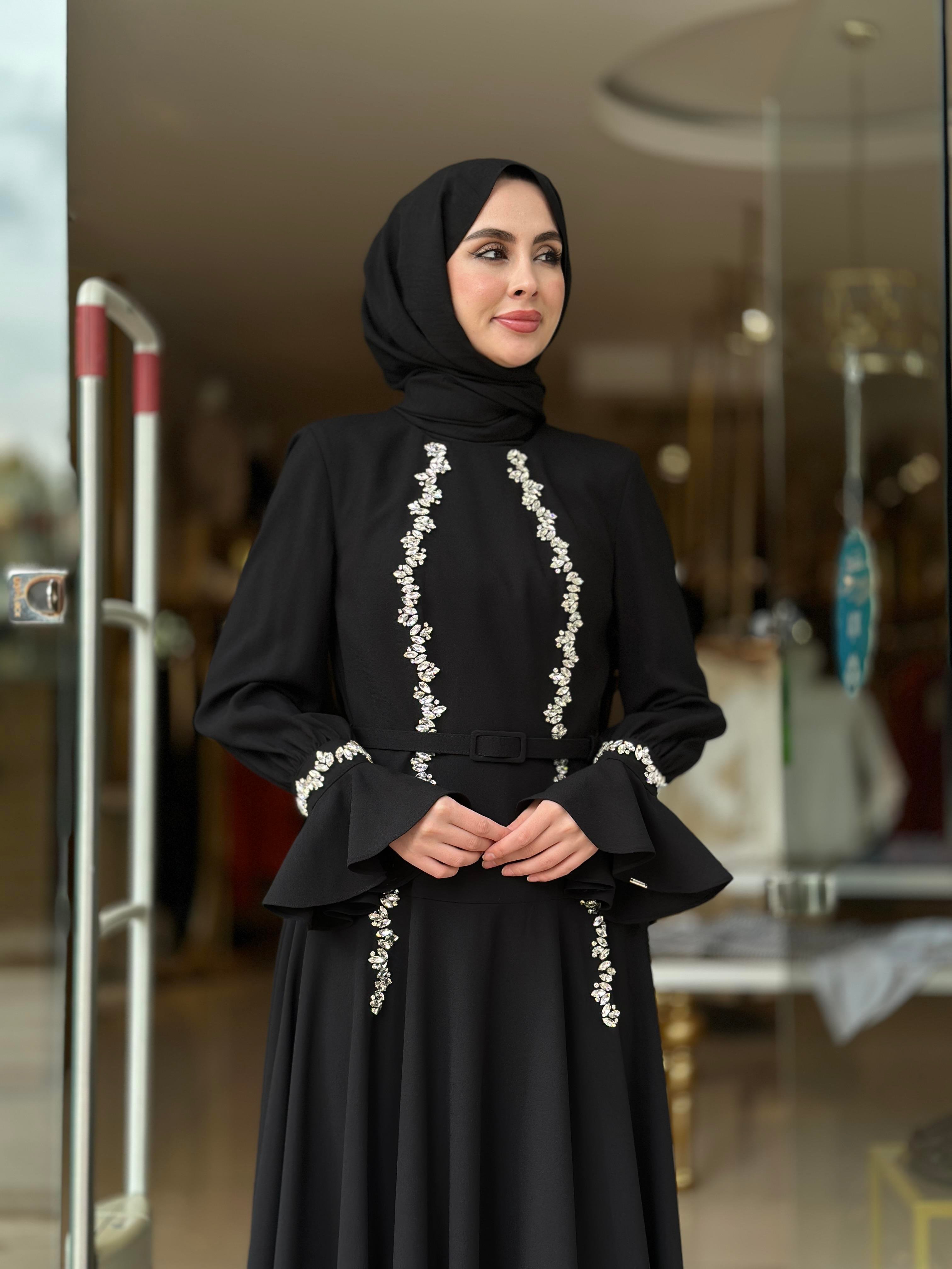 Senna Luxa Elbise - Siyah
