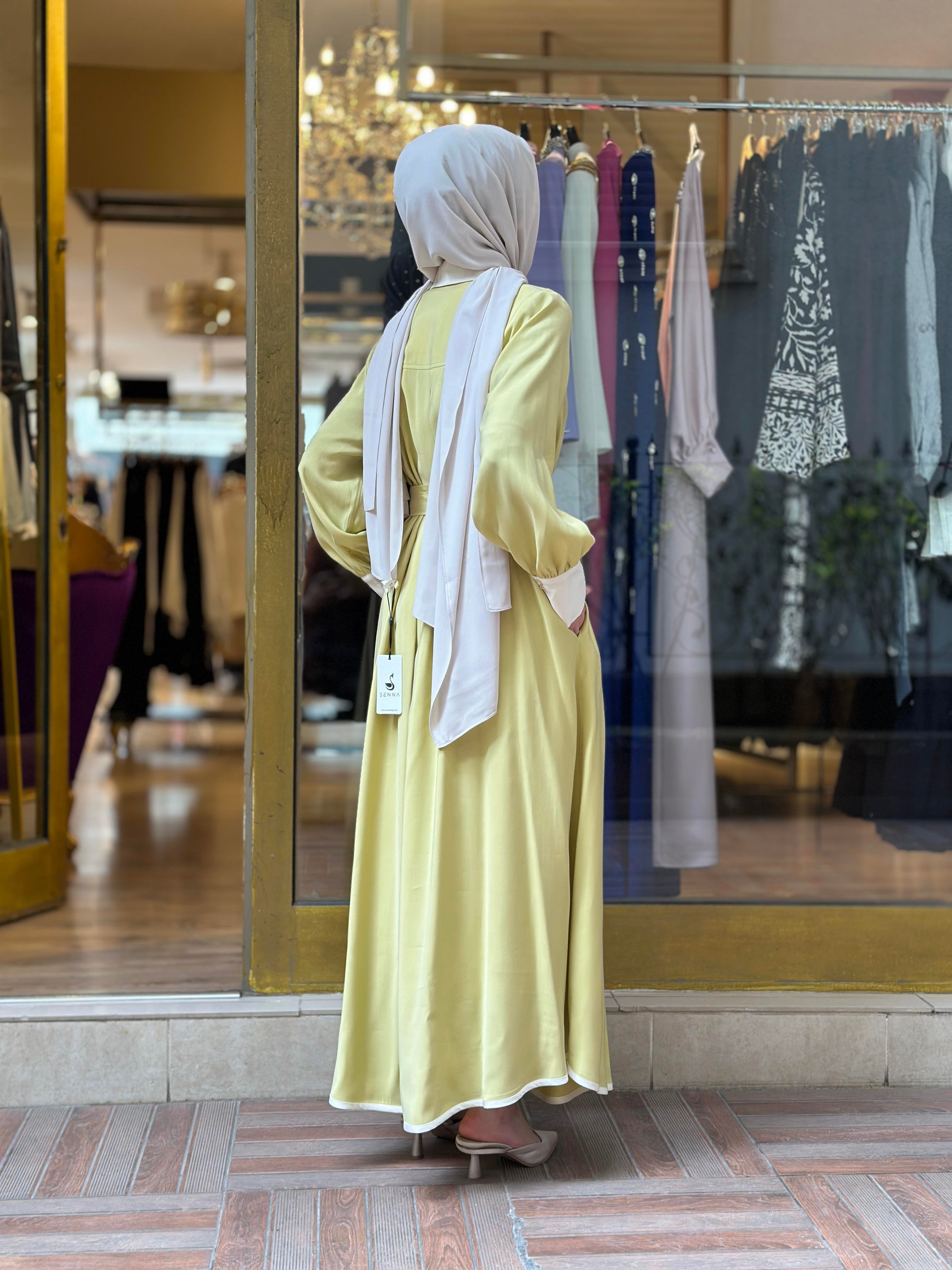 Senna Mild Elbise - Sarı