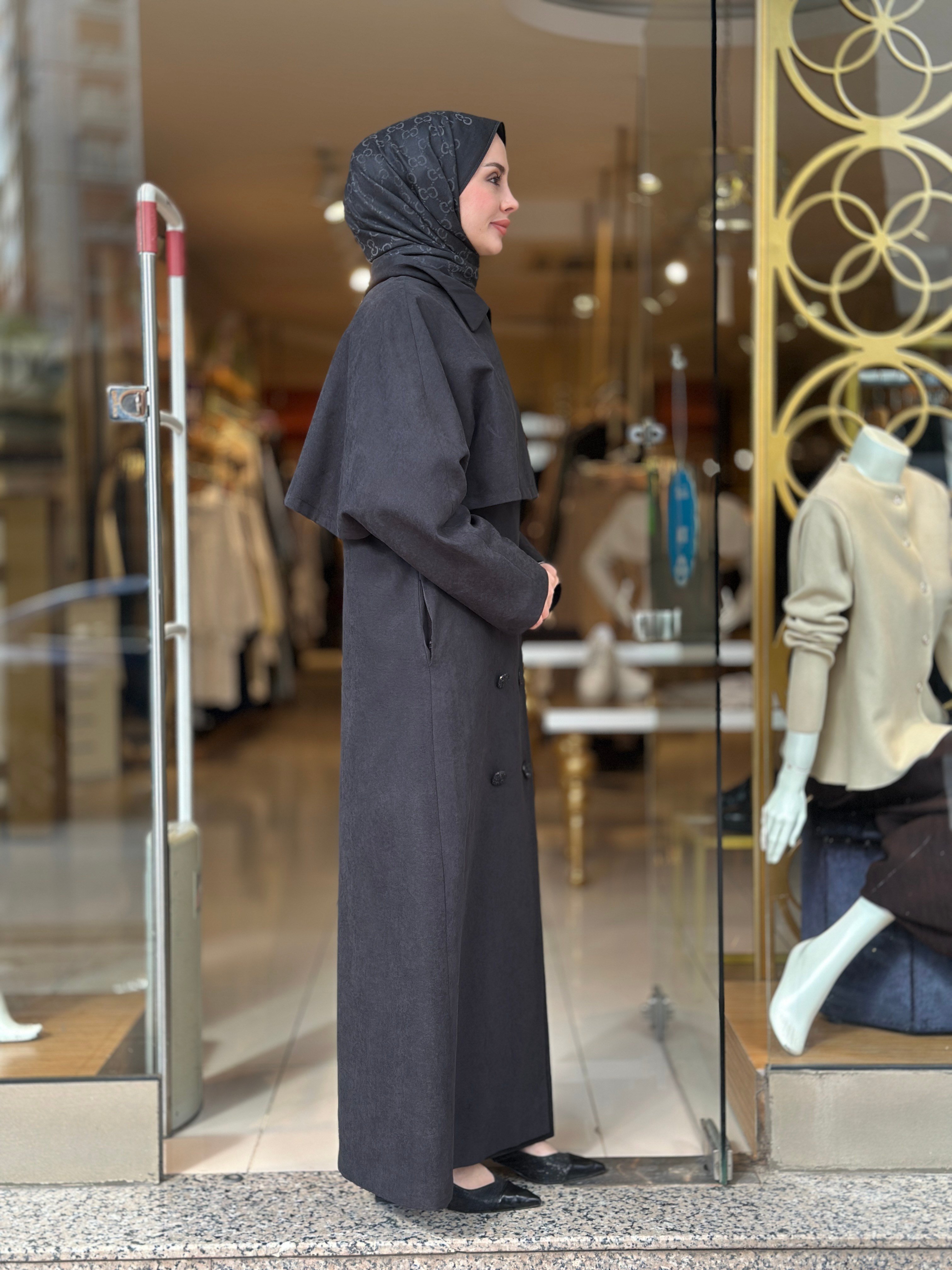 Vogue İkili Trençkot - Siyah