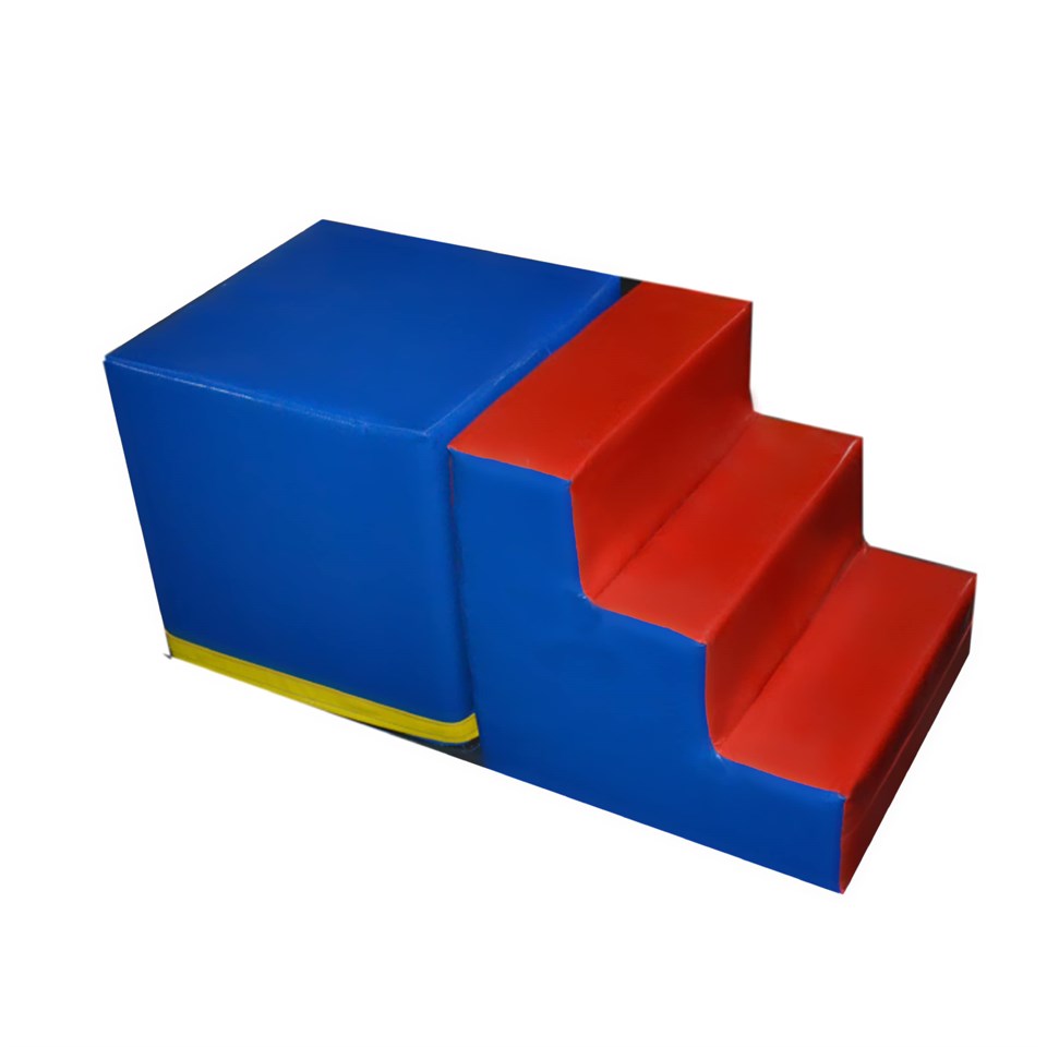 3 Basamaklı Merdiven Ve Kare Minder Set