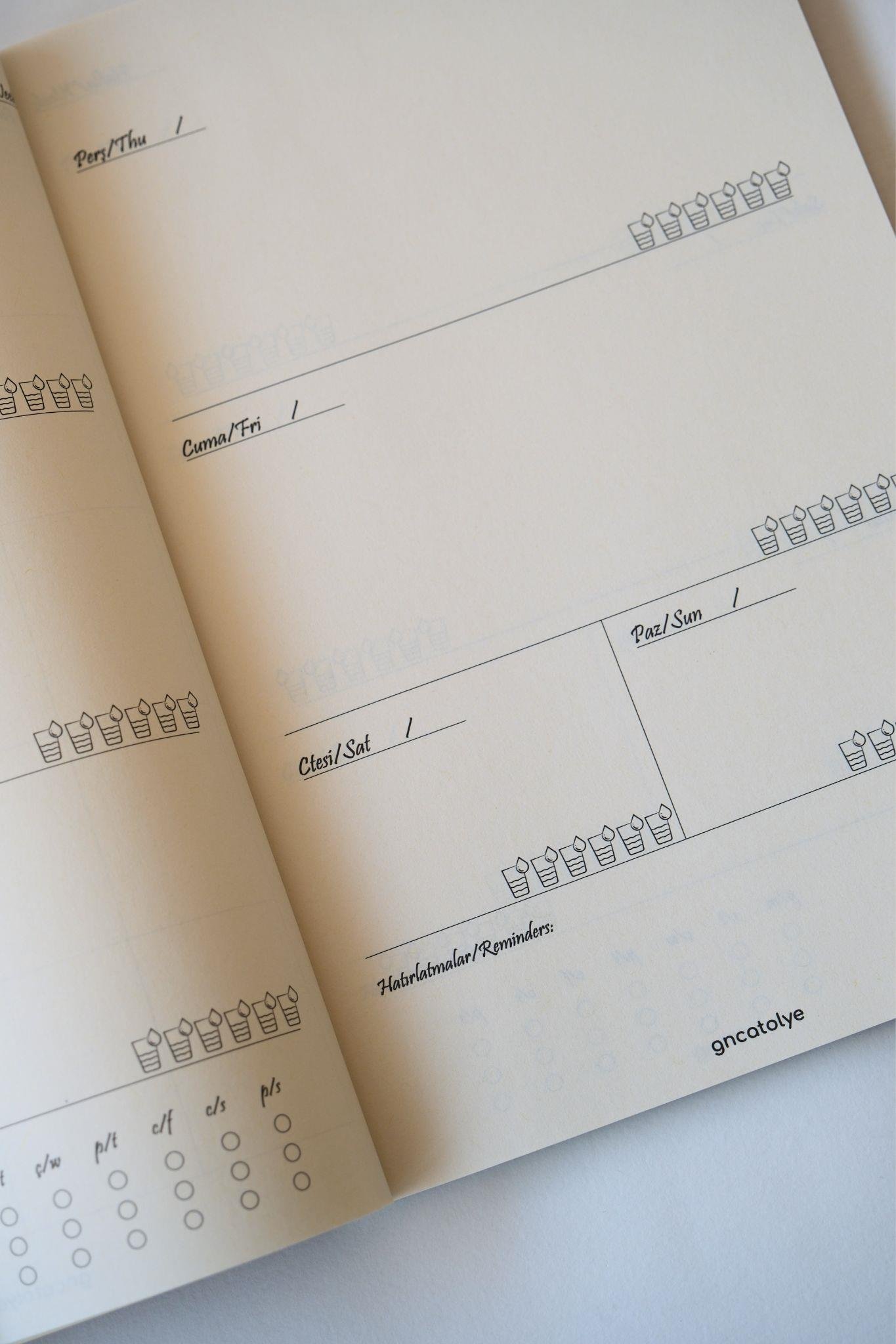 AYLIK PLANLAYICI-MONTHLY PLANNER / ANADOLU KIRMIZI