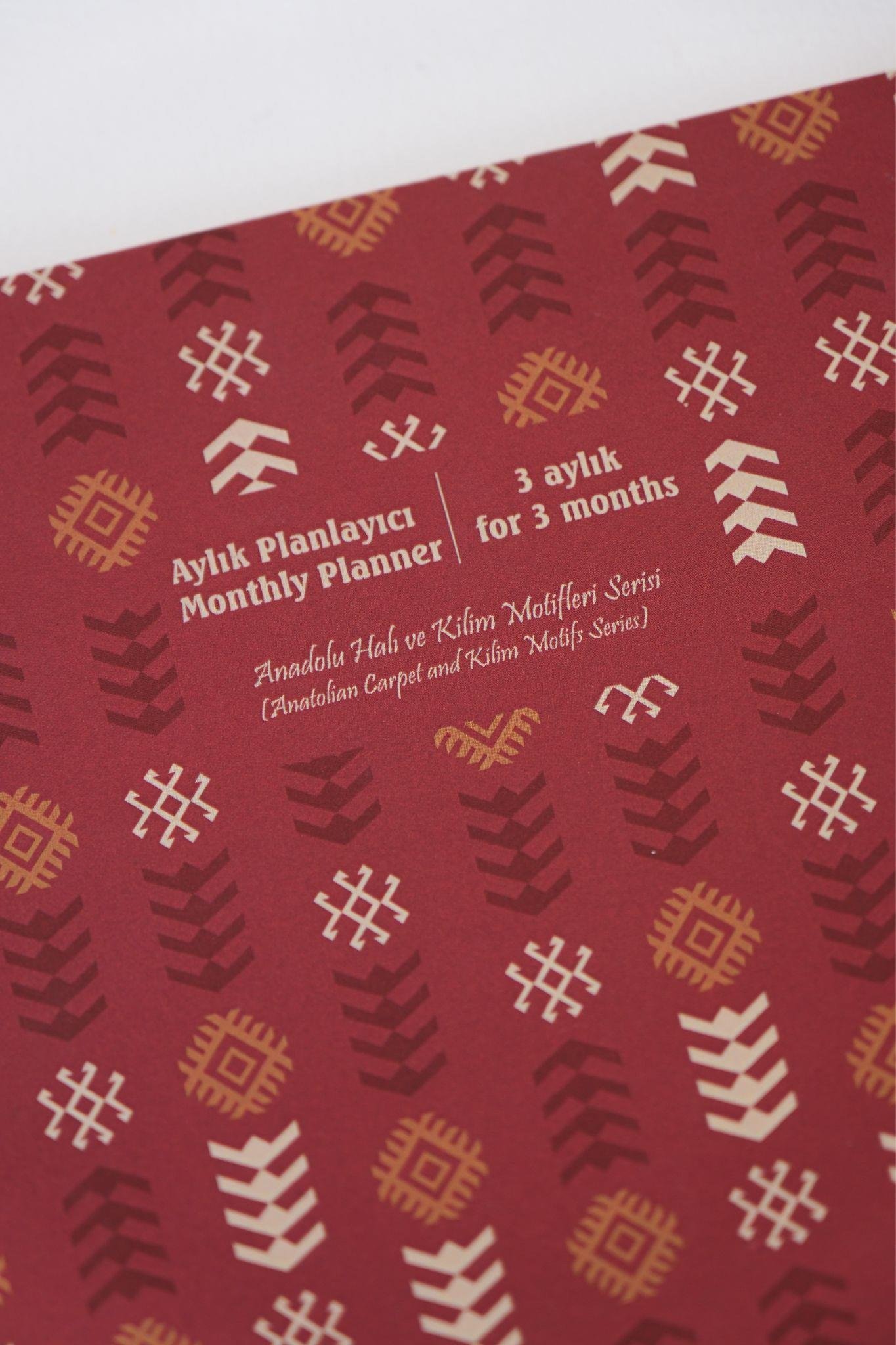 AYLIK PLANLAYICI-MONTHLY PLANNER / ANADOLU KIRMIZI