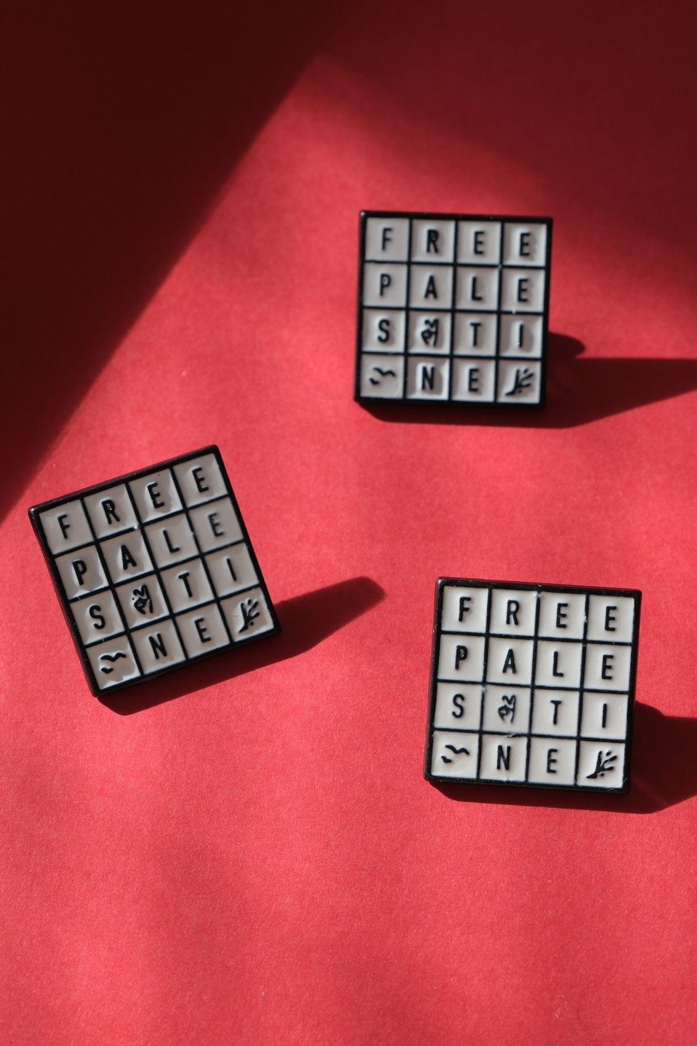 BEYAZ FREE PALESTINE KARO ROZET/BROŞ