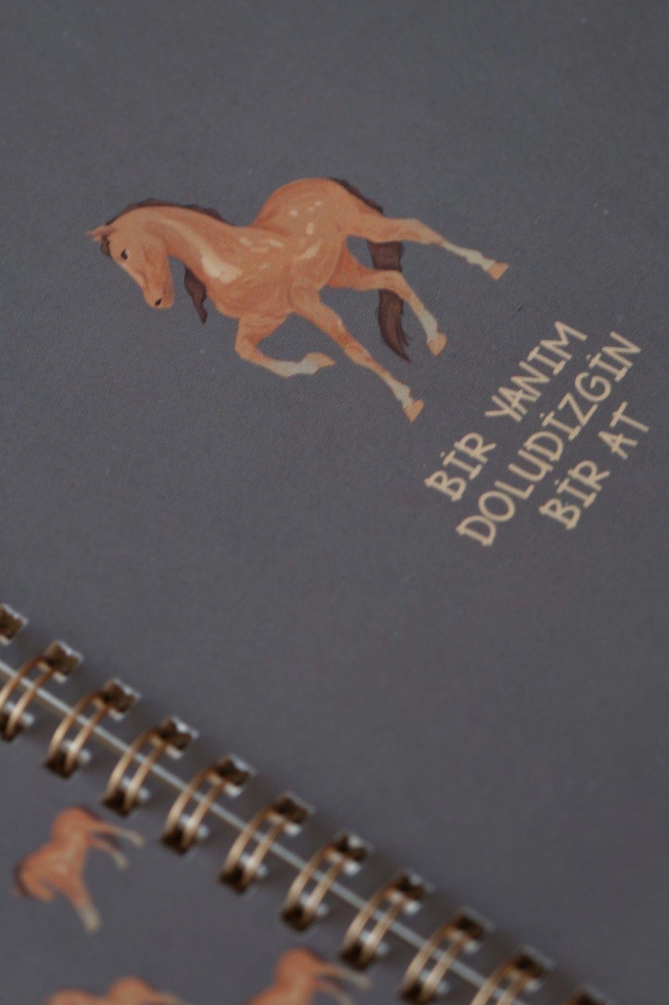 BİR YANIM DOLUDİZGİN BİR AT SPİRALLİ DEFTER