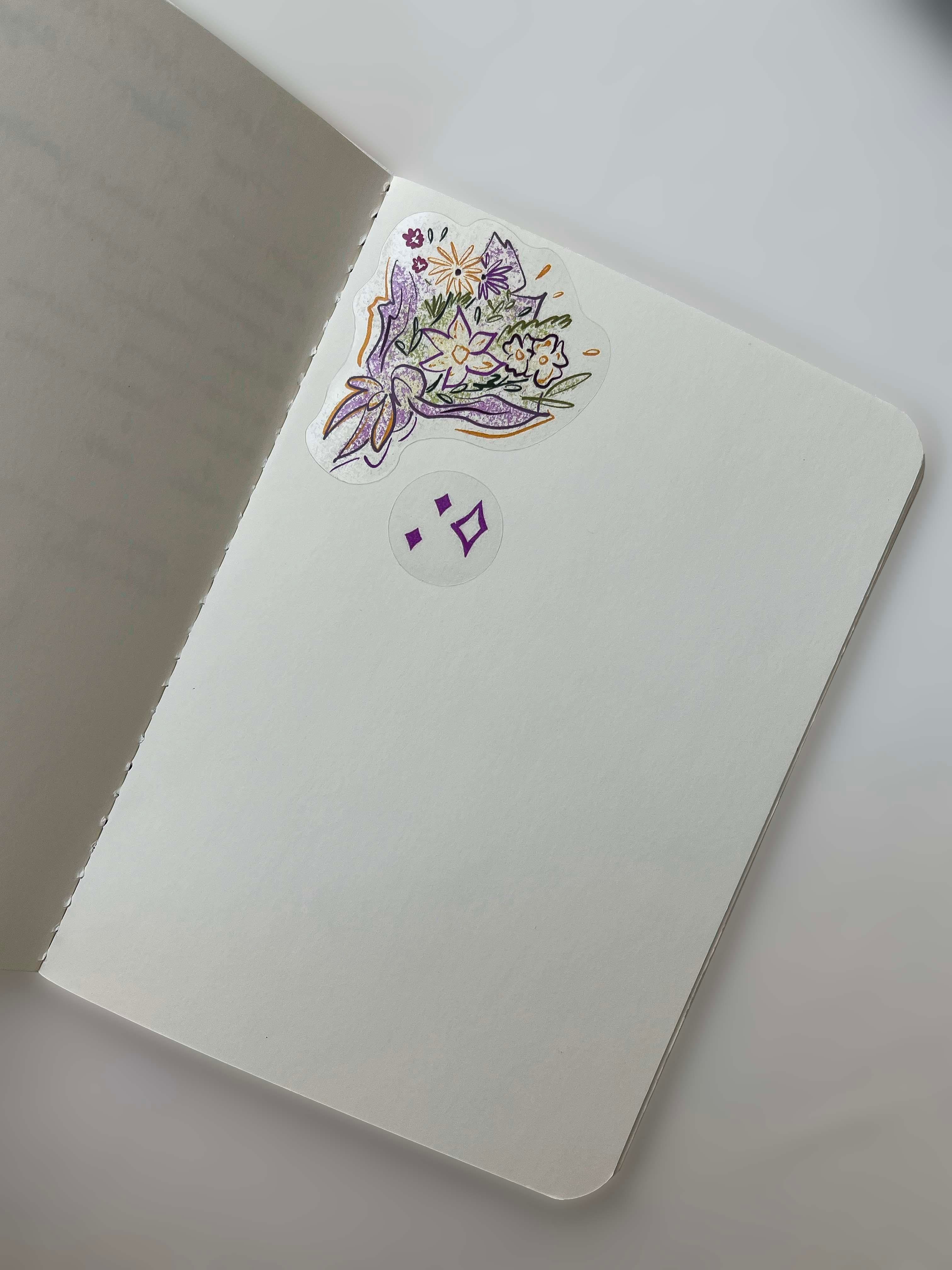 ÇİÇEK ŞEFFAF STICKER