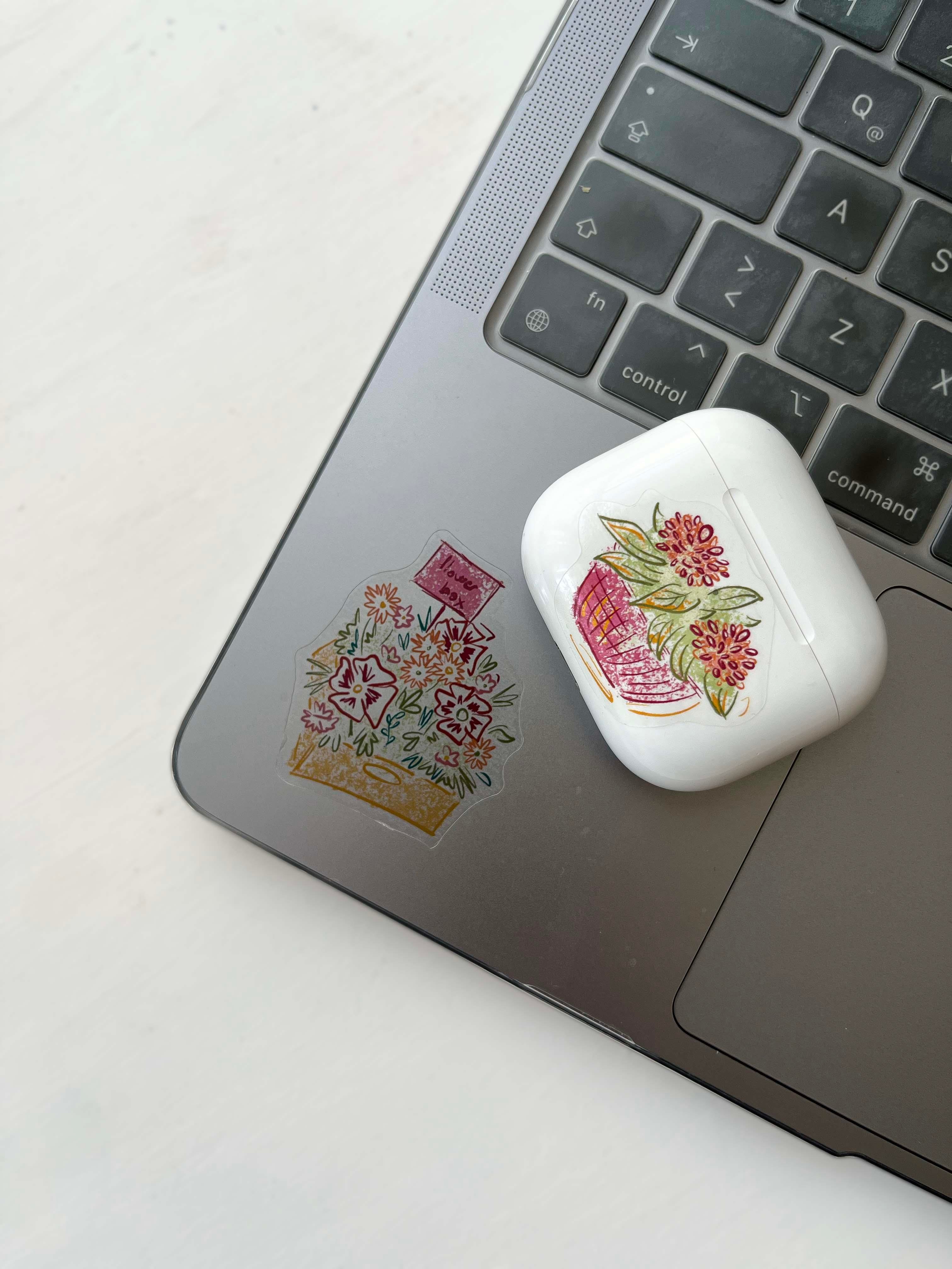 ÇİÇEK ŞEFFAF STICKER