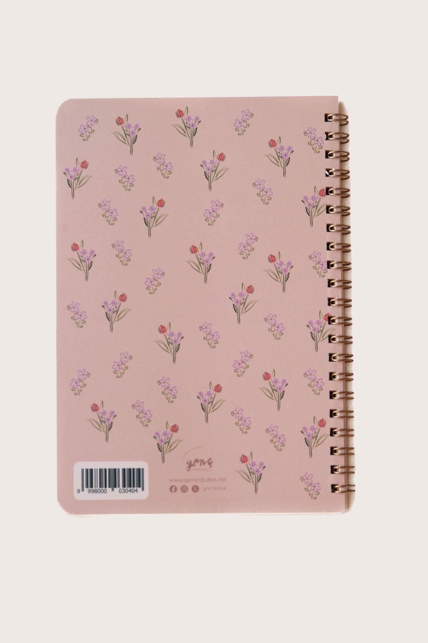 ÇİÇEK SPİRALLİ DEFTER