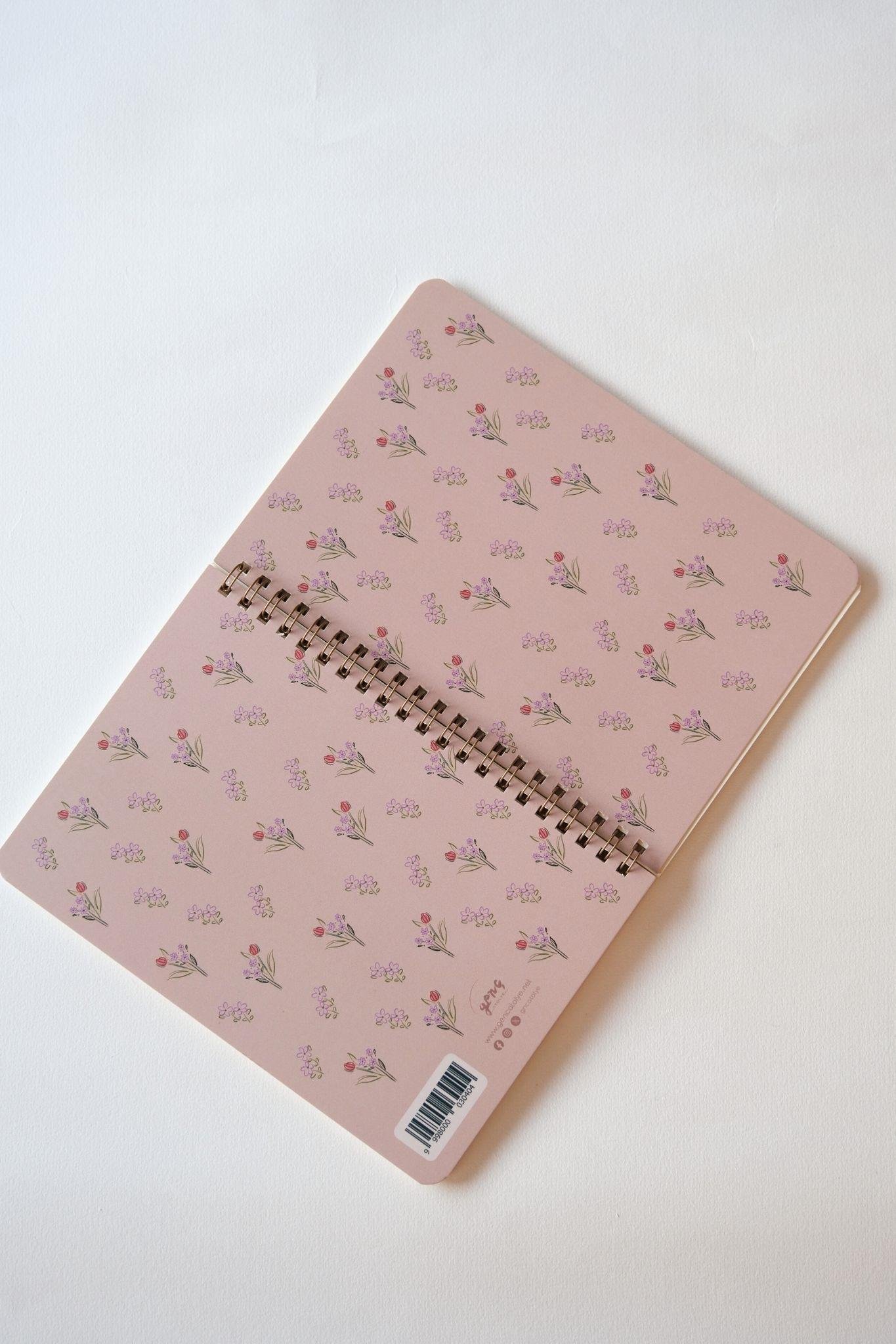 ÇİÇEK SPİRALLİ DEFTER
