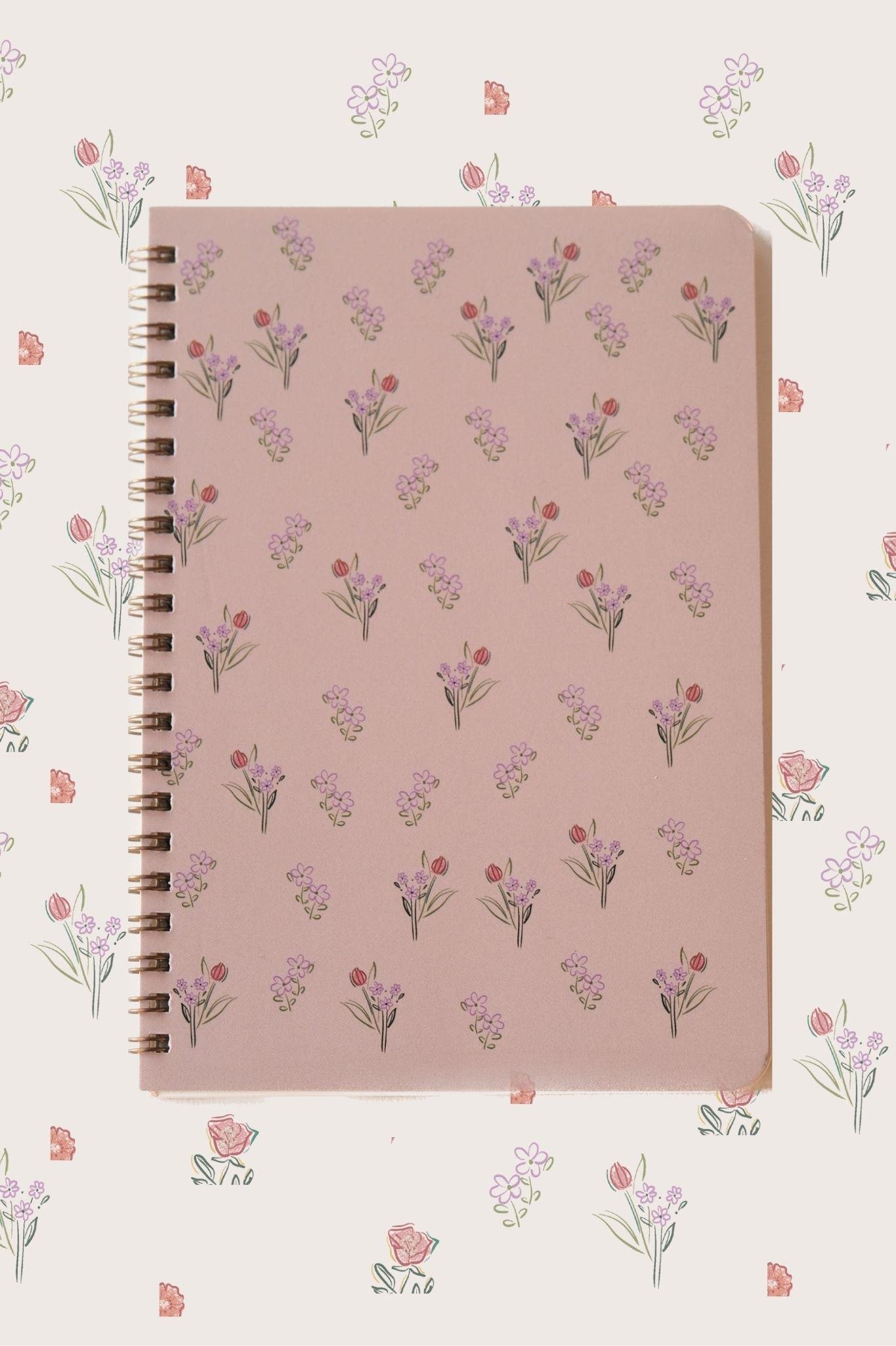 ÇİÇEK SPİRALLİ DEFTER