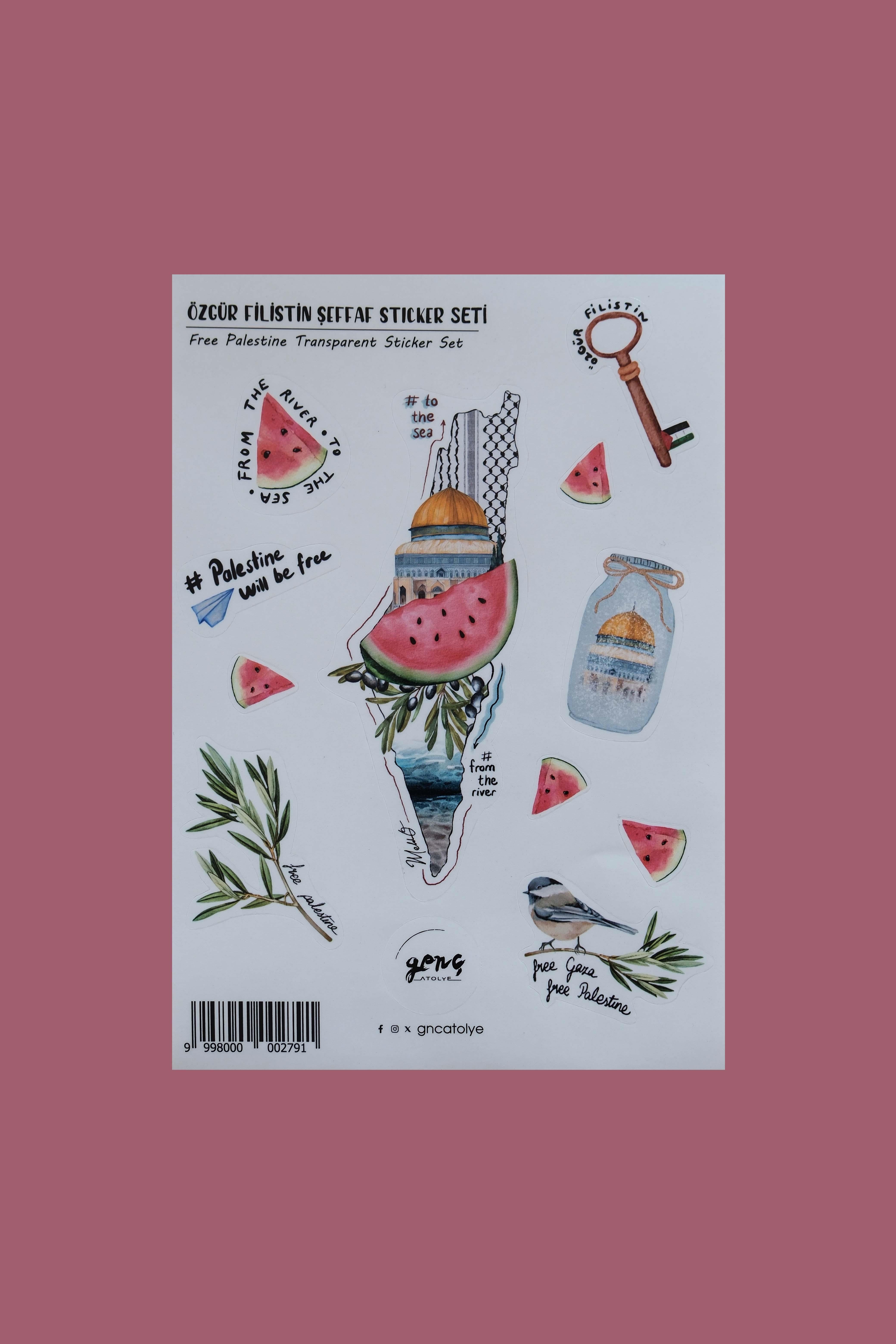 FİLİSTİN ŞEFFAF STICKER
