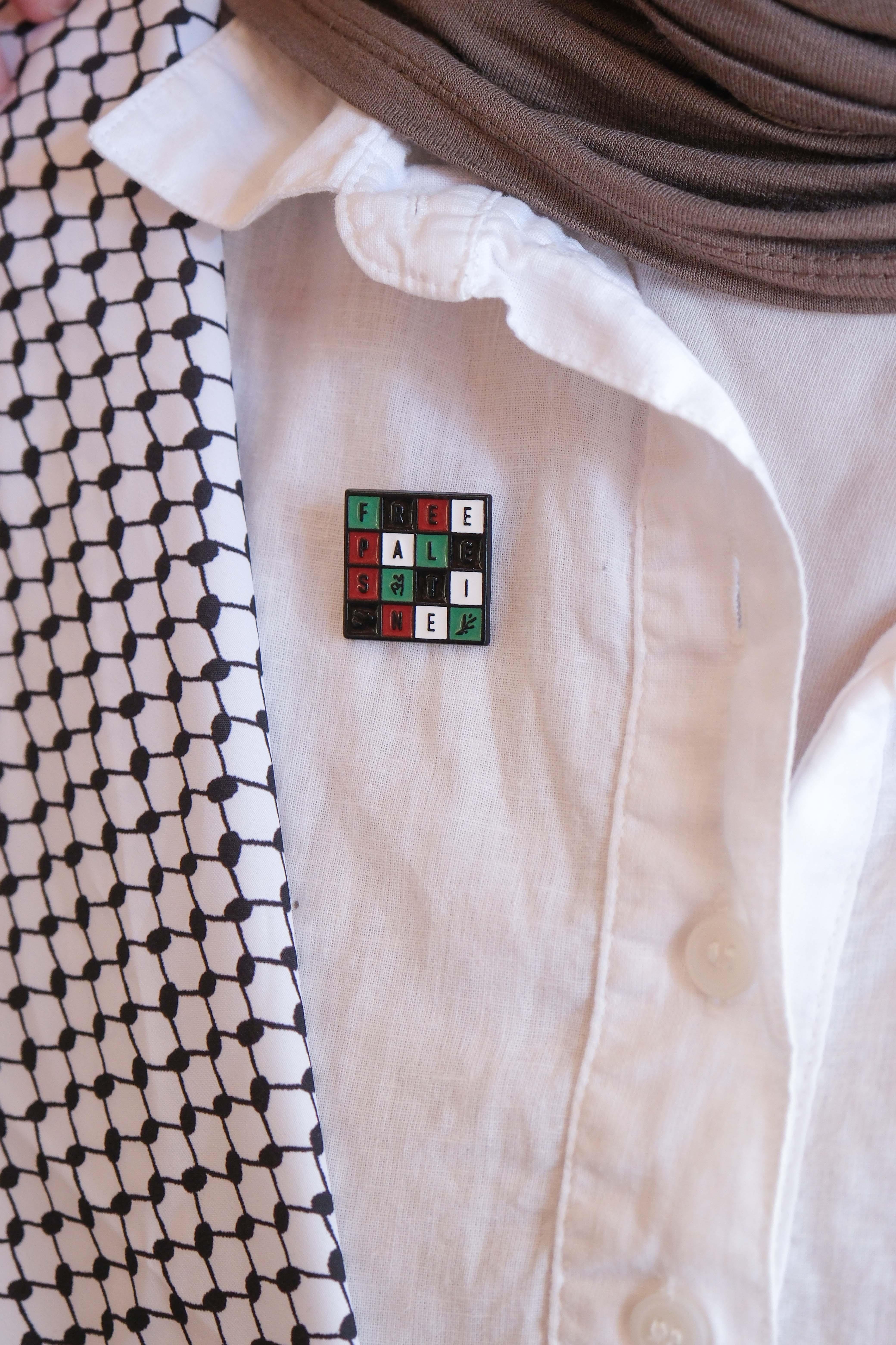 FREE PALESTINE KARO ROZET/BROŞ