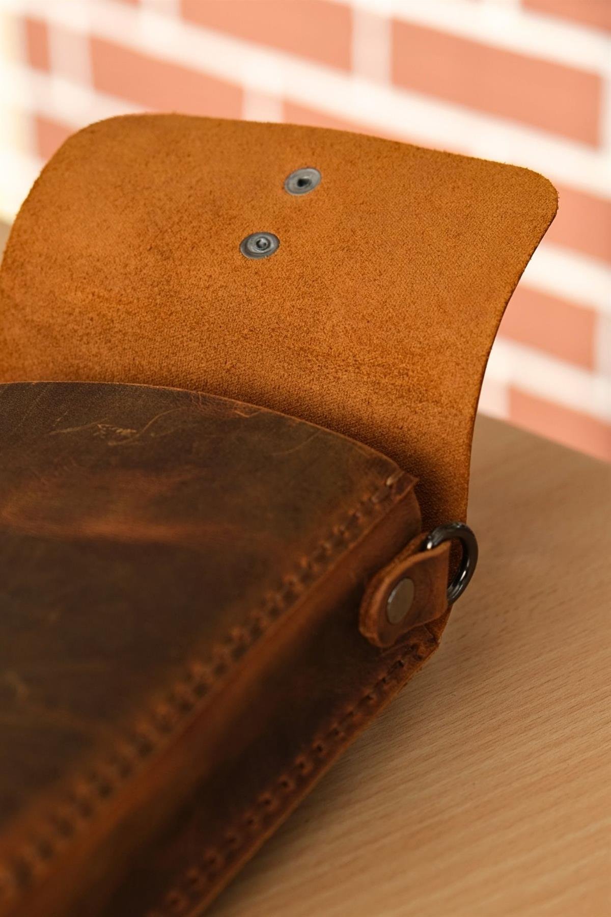 HAKİKİ DERİ OMUZ ÇANTASI TABA