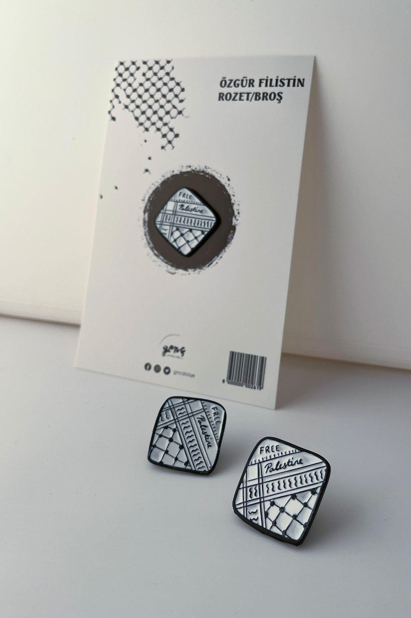 ÖZGÜR FİLİSTİN ROZET/BROŞ