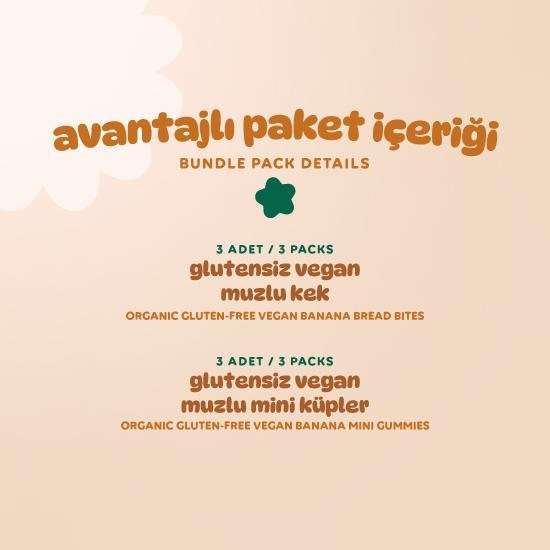 Organic Gluten Free Vegan Banana Snack Pack - 6 Pieces (2 Varieties)